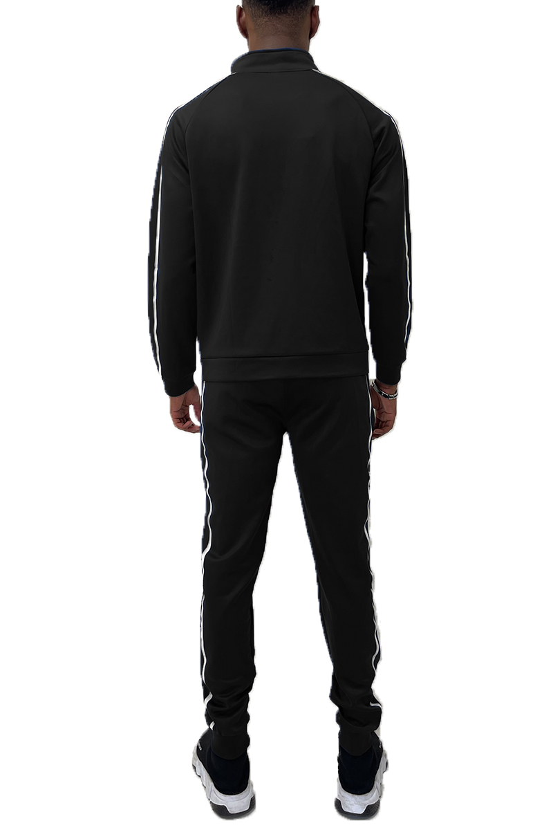 Jordan Tape Track Jacket and Jogger Set featuring a full zip jacket and elastic waist joggers with stylish tape design.