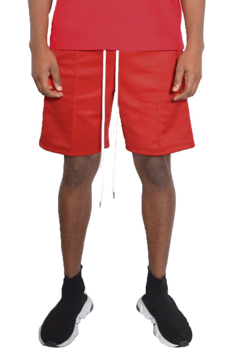 A stylish matching t-shirt and shorts set featuring striped tape along the sleeves and shorts, perfect for casual wear.