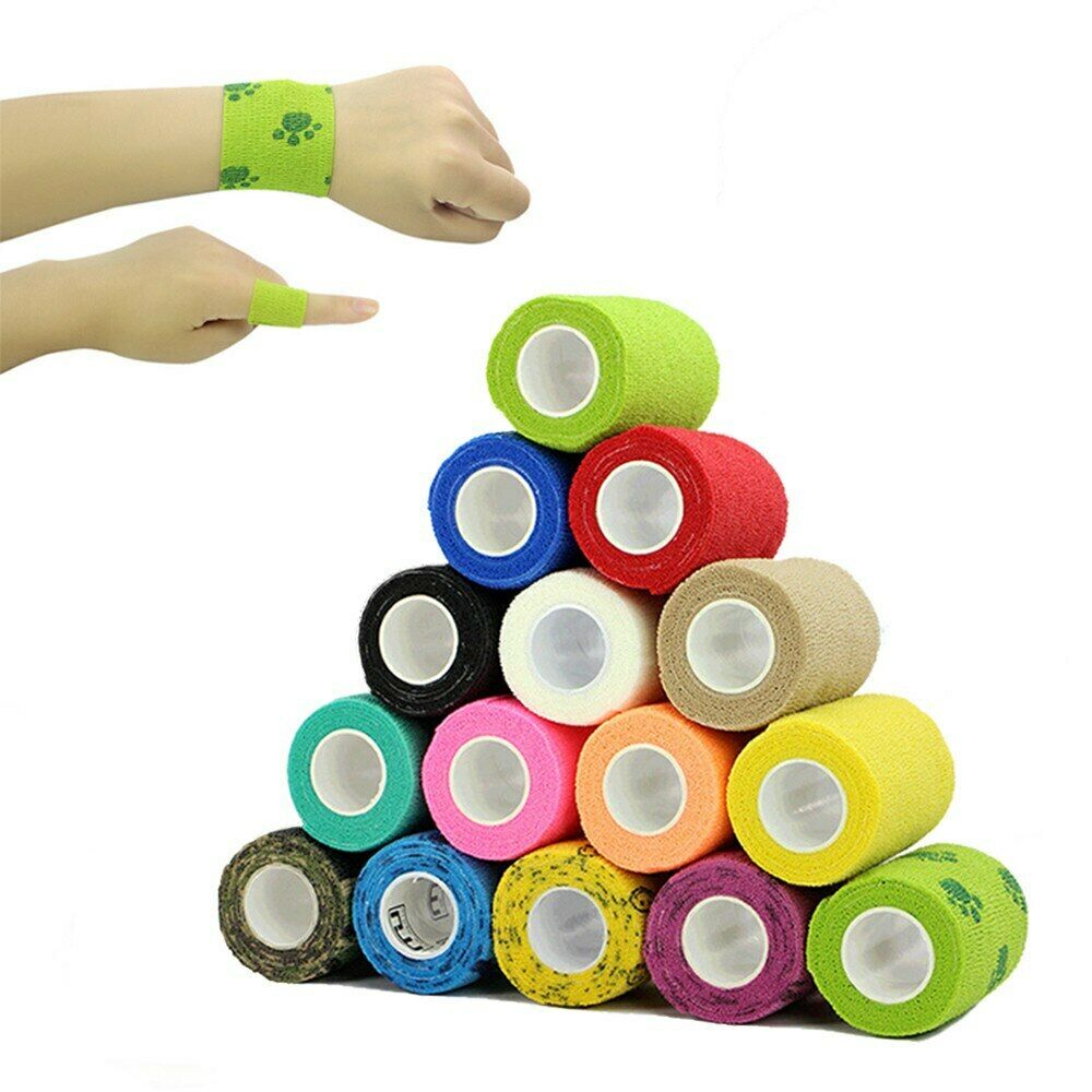 4.5m Hand Knee Wrap Band Kinesiology Tape in vibrant color, showcasing its texture and flexibility, ideal for boxing and fitness workouts.