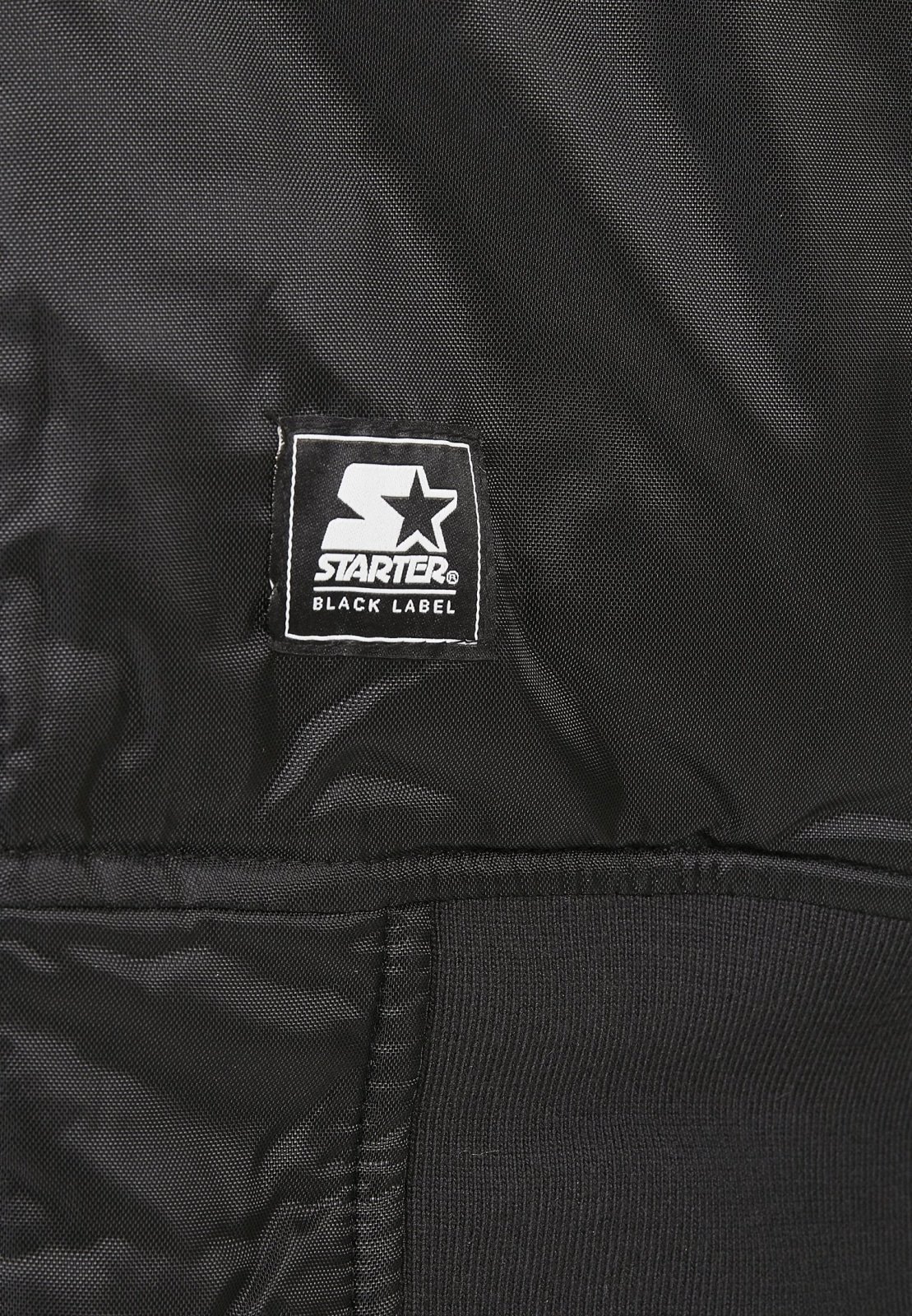 Classic Logo Bomber Jacket featuring a stand-up collar, padding, and zipper, with Starter logo branding on the chest and cuffs.