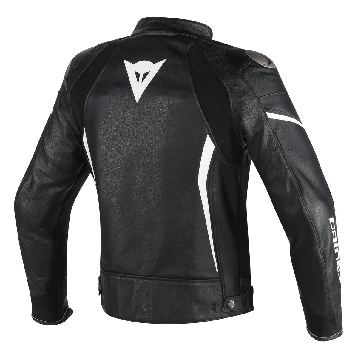 Dainese Pro Motorbike Leather Jacket showcasing premium cowhide leather, CE approved armor, and stylish design features.