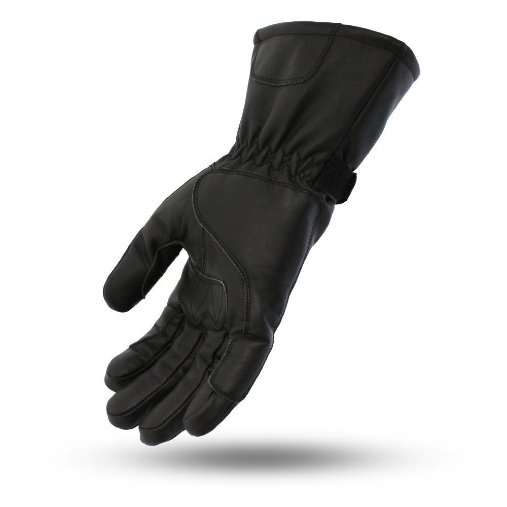 Denali fleece lined gauntlet gloves with Velcro closure and flexible back panels, perfect for winter activities.