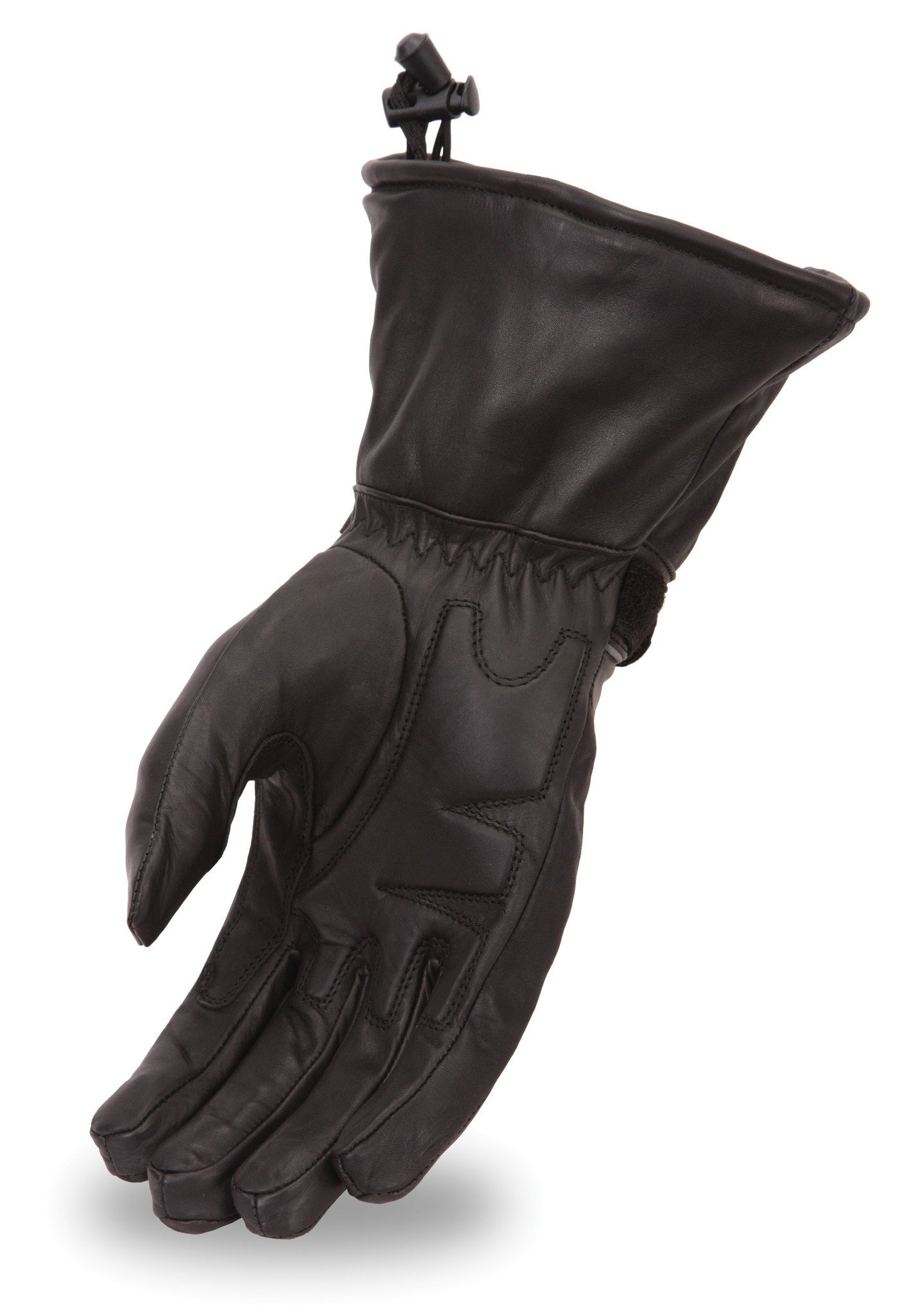 FI119GEL women's waterproof gauntlet made from premium Aniline cowhide with reflective piping and gel palm.