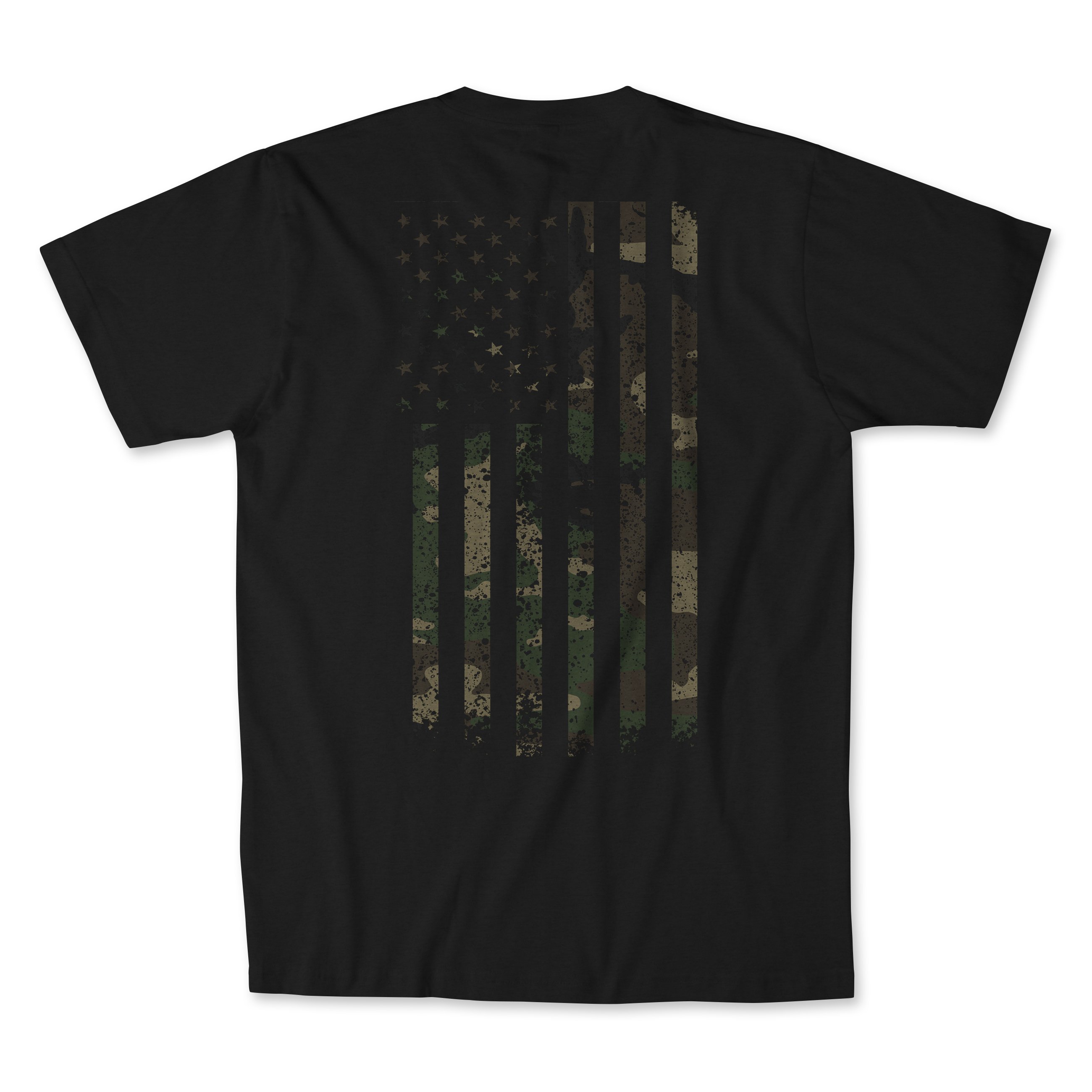 A stylish Flag T-Shirt in various colors, showcasing its athletic fit and comfortable fabric blend.