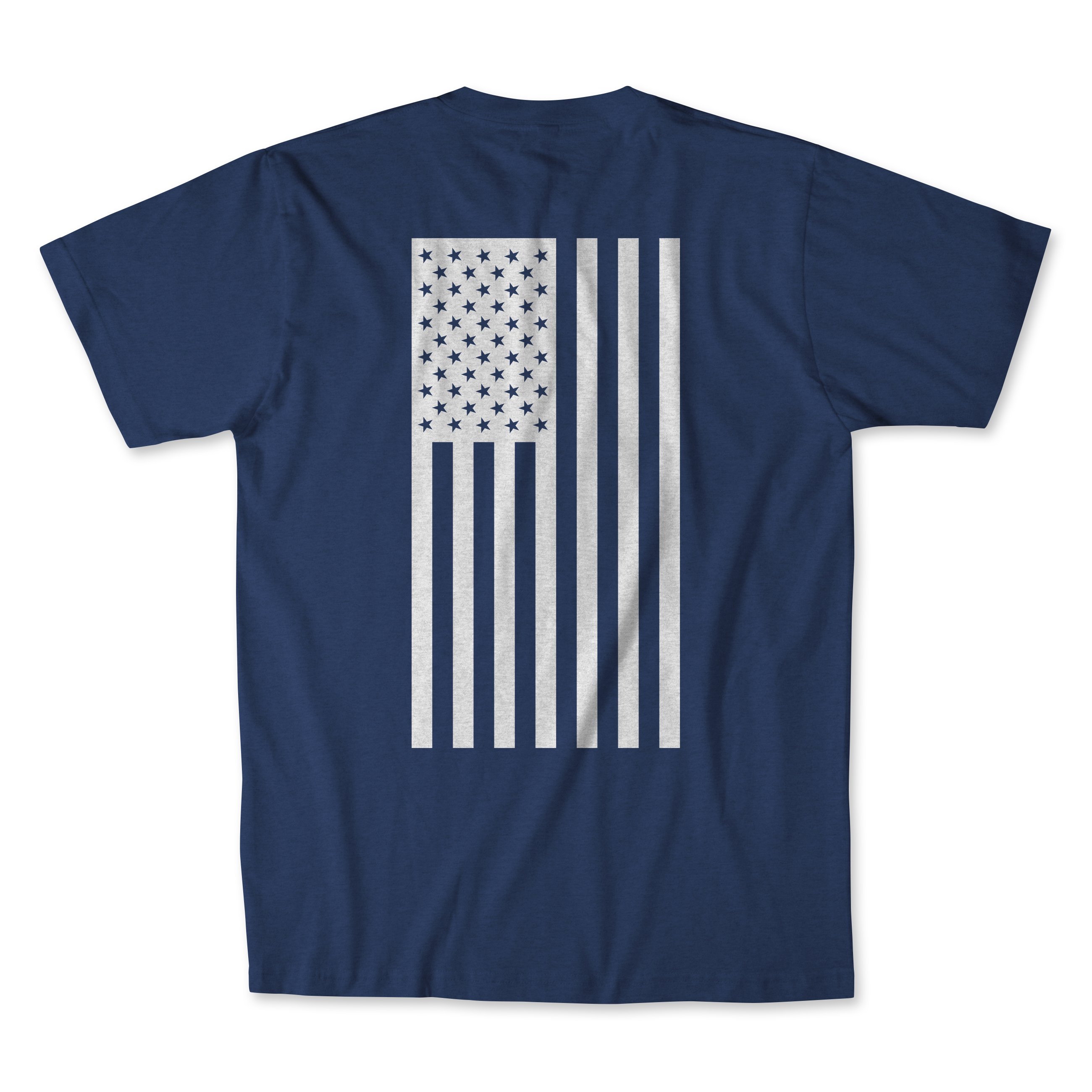 A stylish Flag T-Shirt in various colors, showcasing its athletic fit and comfortable fabric blend.