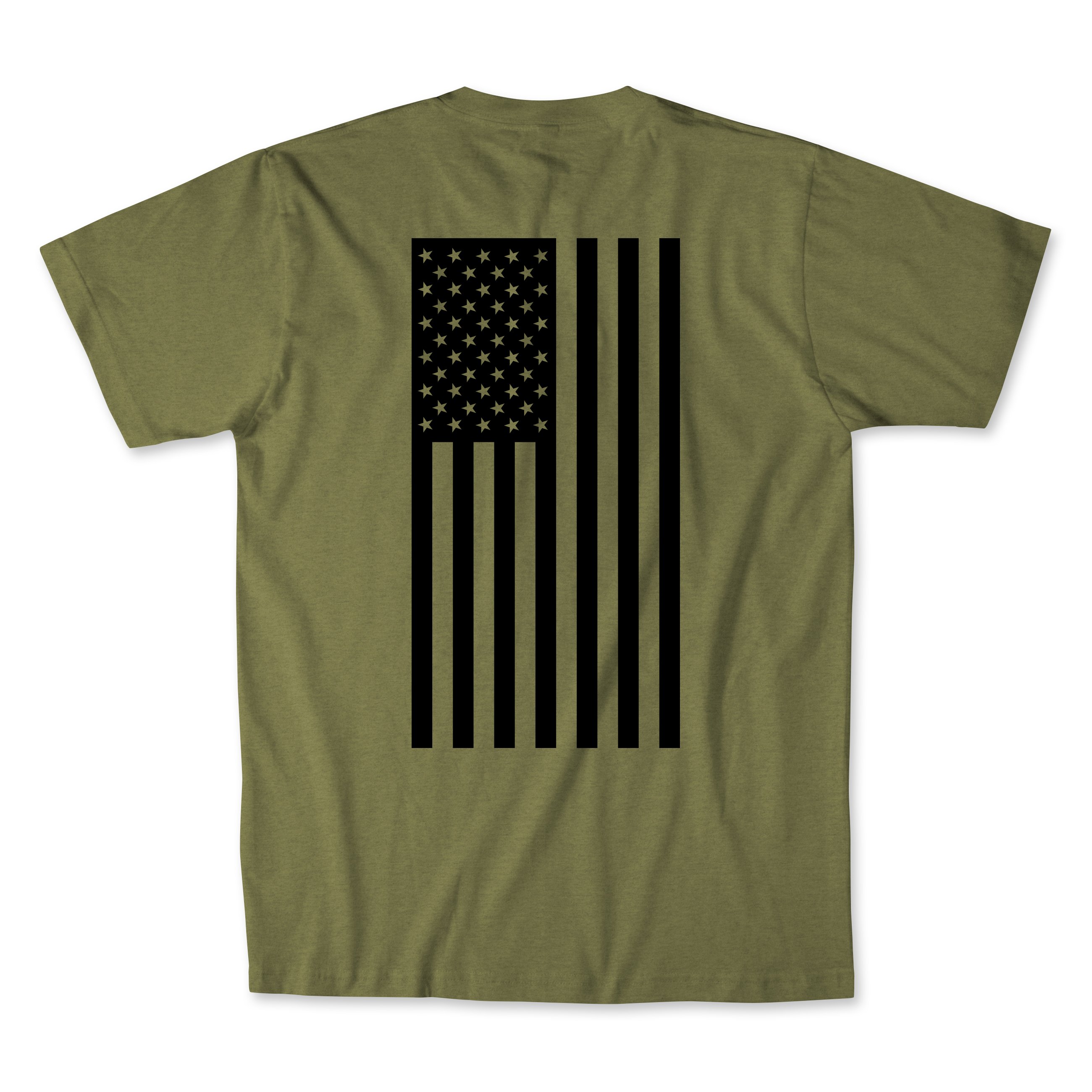 A stylish Flag T-Shirt in various colors, showcasing its athletic fit and comfortable fabric blend.