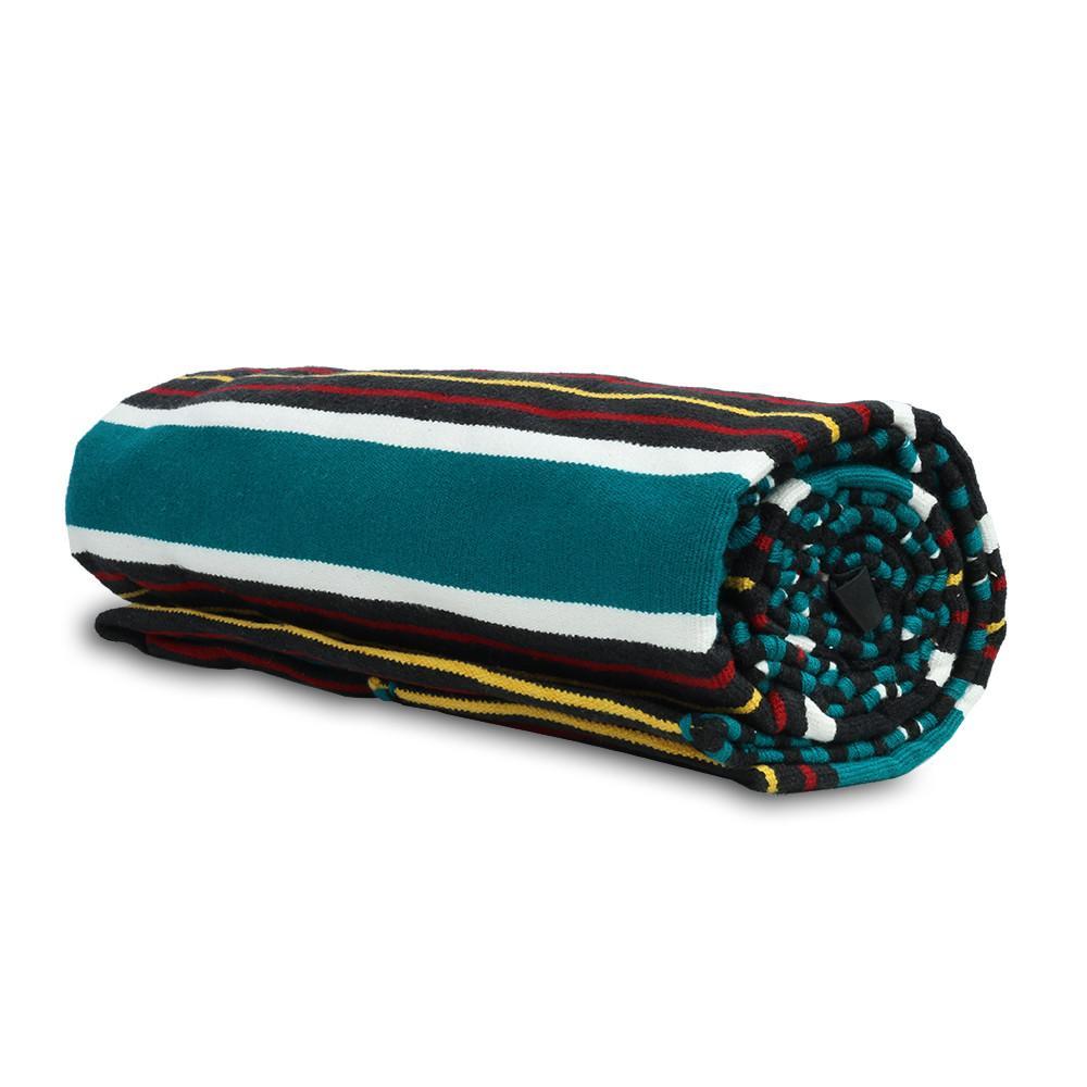 FMC Bed Roll featuring vibrant colors and waterproof backing, ideal for outdoor use.