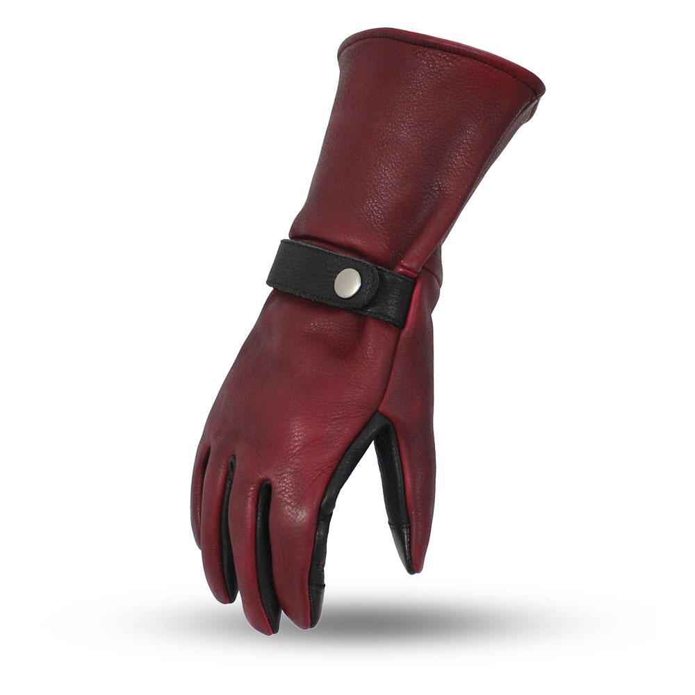 A pair of ultra-soft unlined cowhide Gauntlet gloves featuring a 5 1/2” gauntlet and touch tech fingers for device use.