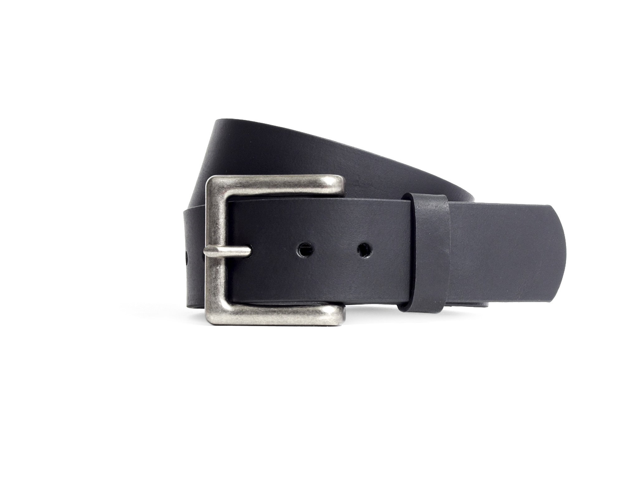 Premium 1 3/4 inch leather belt FIMB16001, showcasing its sleek design and quality craftsmanship.