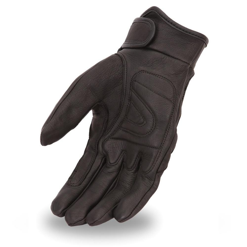 Men Clean Motorcycle Gloves made from premium Aniline goat leather, featuring knuckle flex design and gel palm for comfort.