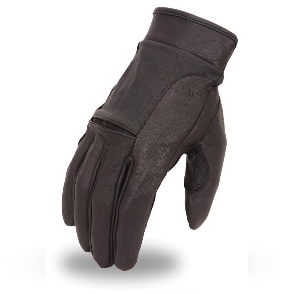 Men Clean Motorcycle Gloves made from premium Aniline goat leather, featuring knuckle flex design and gel palm for comfort.