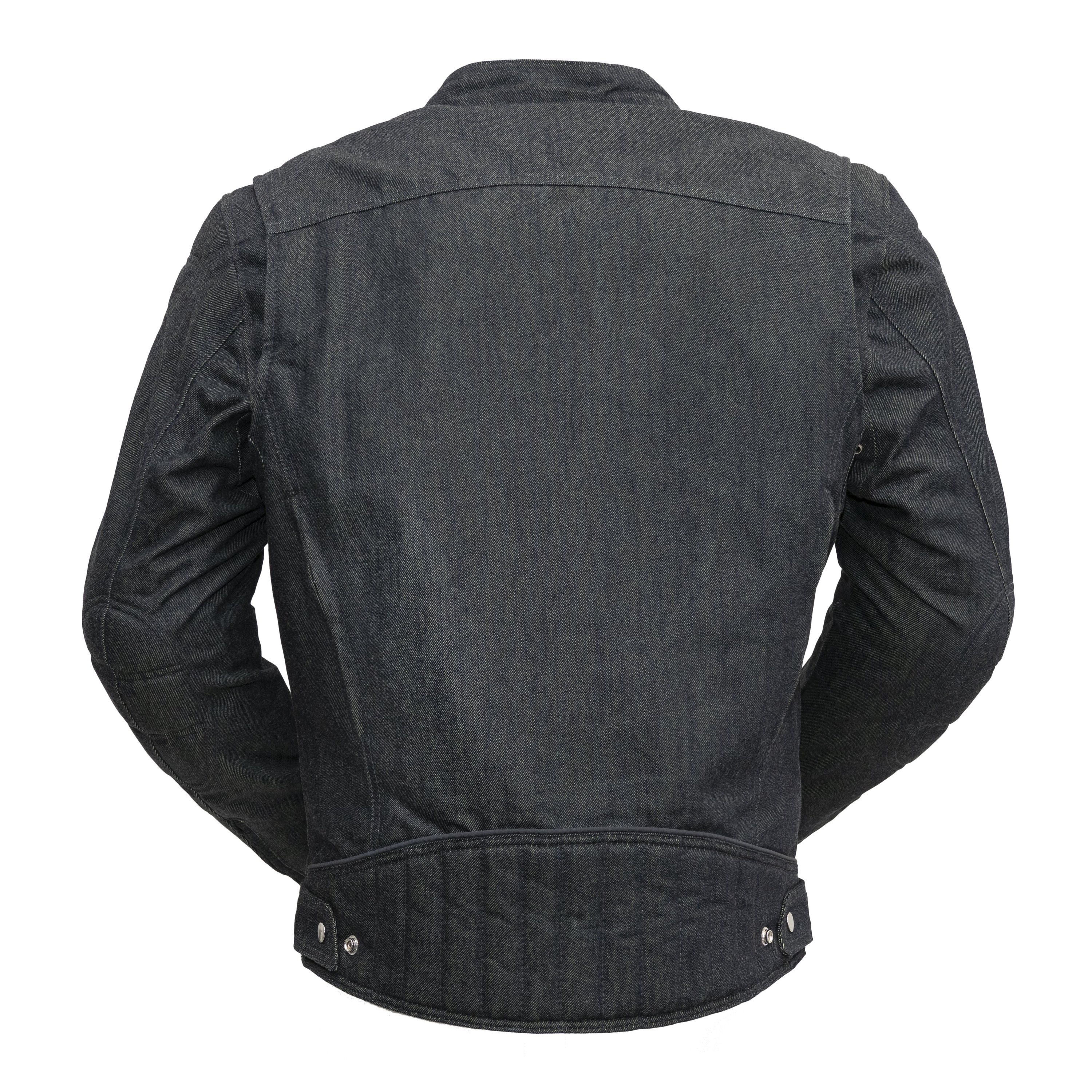 Men's Kevlar® Weaved Motorcycle Jacket-FS featuring a stylish scooter design with multiple pockets and protective armor.