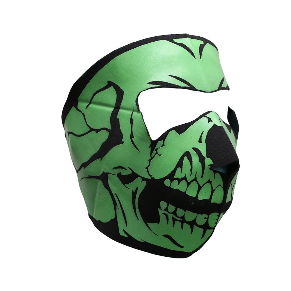 Neoprene Full Face Skull Riding Mask featuring a stylish skull design, perfect for outdoor activities.