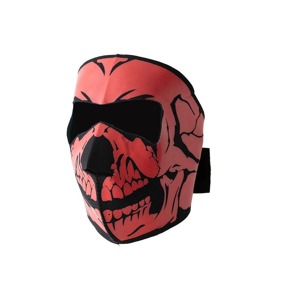 Neoprene Full Face Skull Riding Mask featuring a stylish skull design, perfect for outdoor activities.