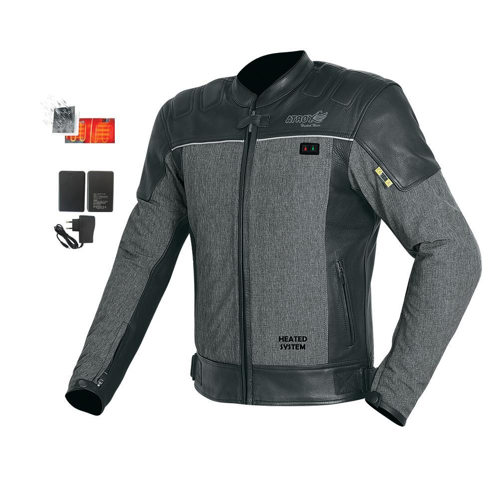 Outer Shell Racing Textile Jacket featuring durable Max Tec fabric, heated system, and waterproof design for optimal protection and comfort.