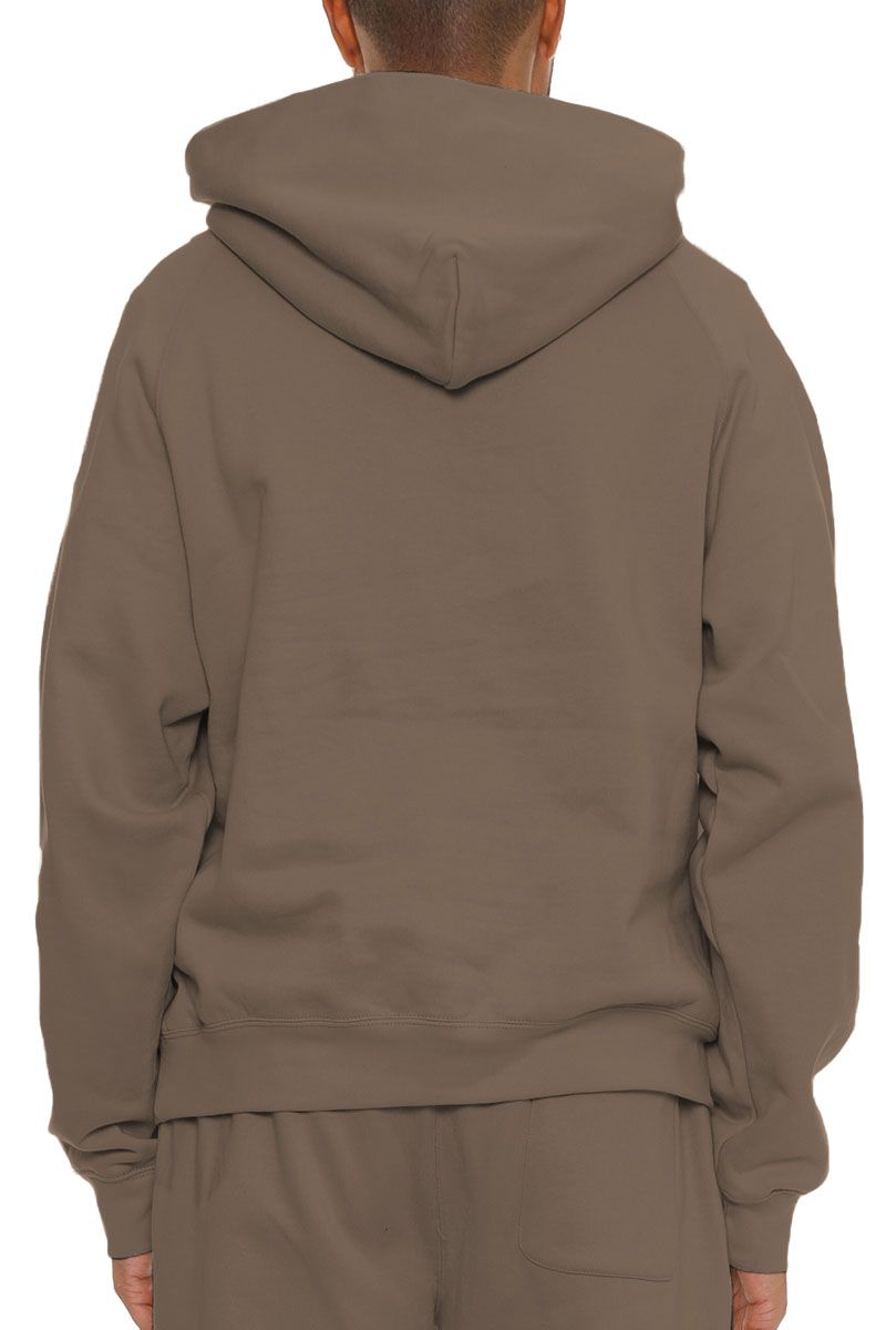 A cozy Pure Cotton Hoodie in a relaxed fit, showcasing its soft fabric, hood, and standard pocket.