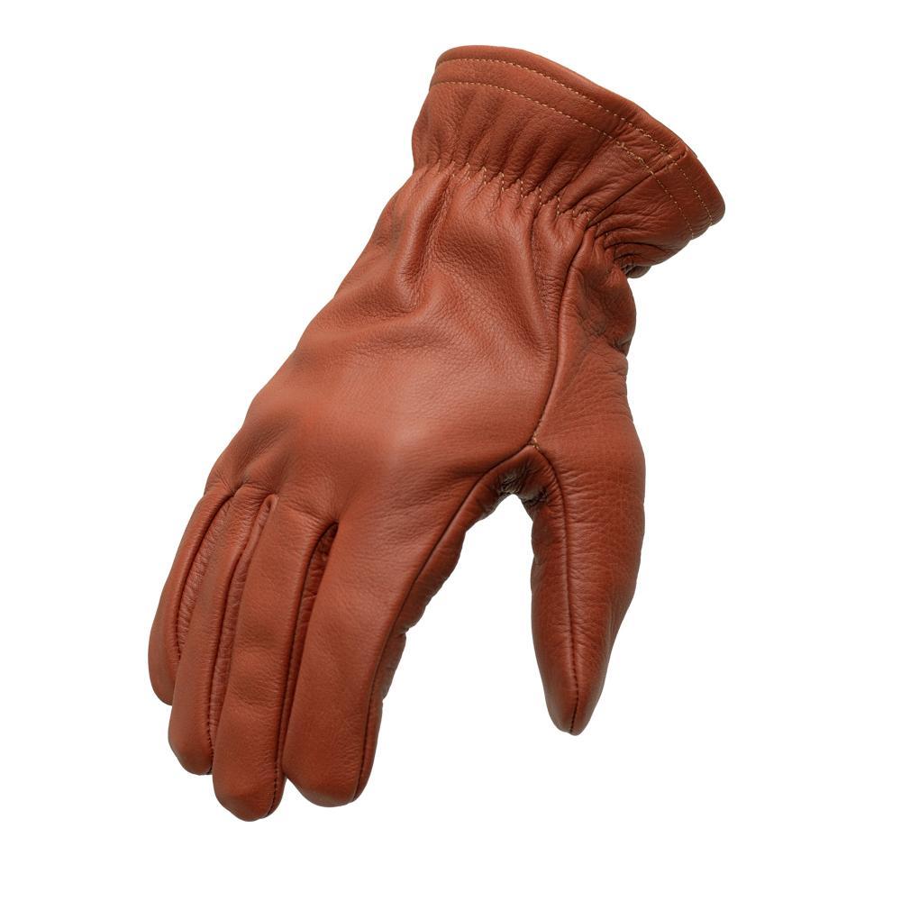 Pursuit Men's Motorcycle Gloves featuring DuPont™ Kevlar™ lined palm, made from deer touched cowhide leather with stylish branded snaps.