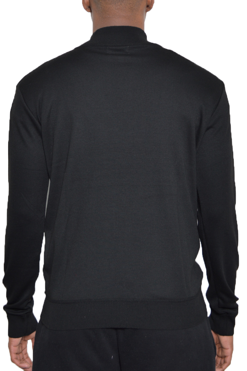 Solid Quarter Zip Sweater NR2010 in a stylish design, made from 100% polyester, featuring a quarter zip closure and regular fit.