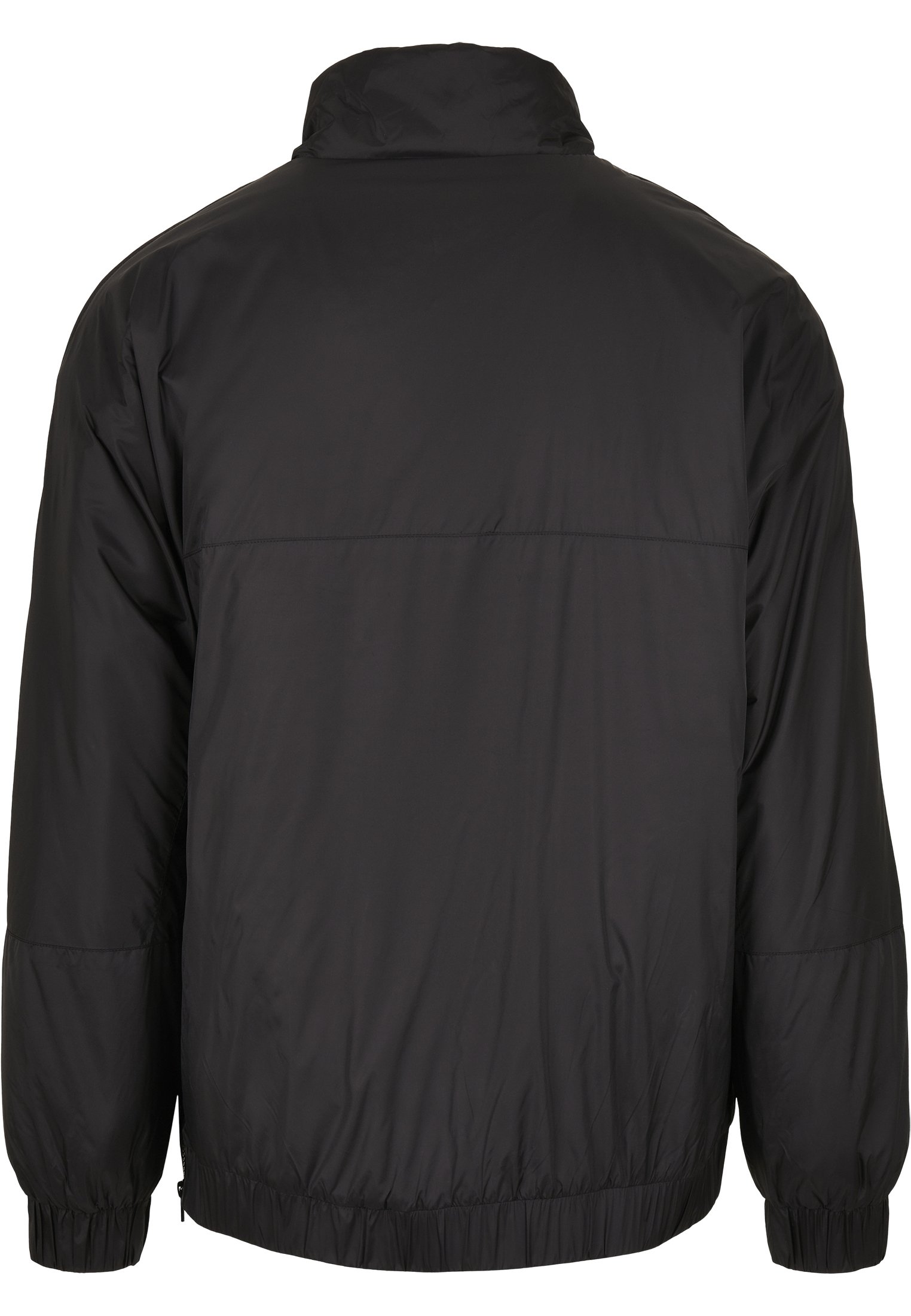 Men's Starter Logo Windbreaker featuring a stand-up collar, kangaroo pocket, and embroidered logos, designed for comfort and style.