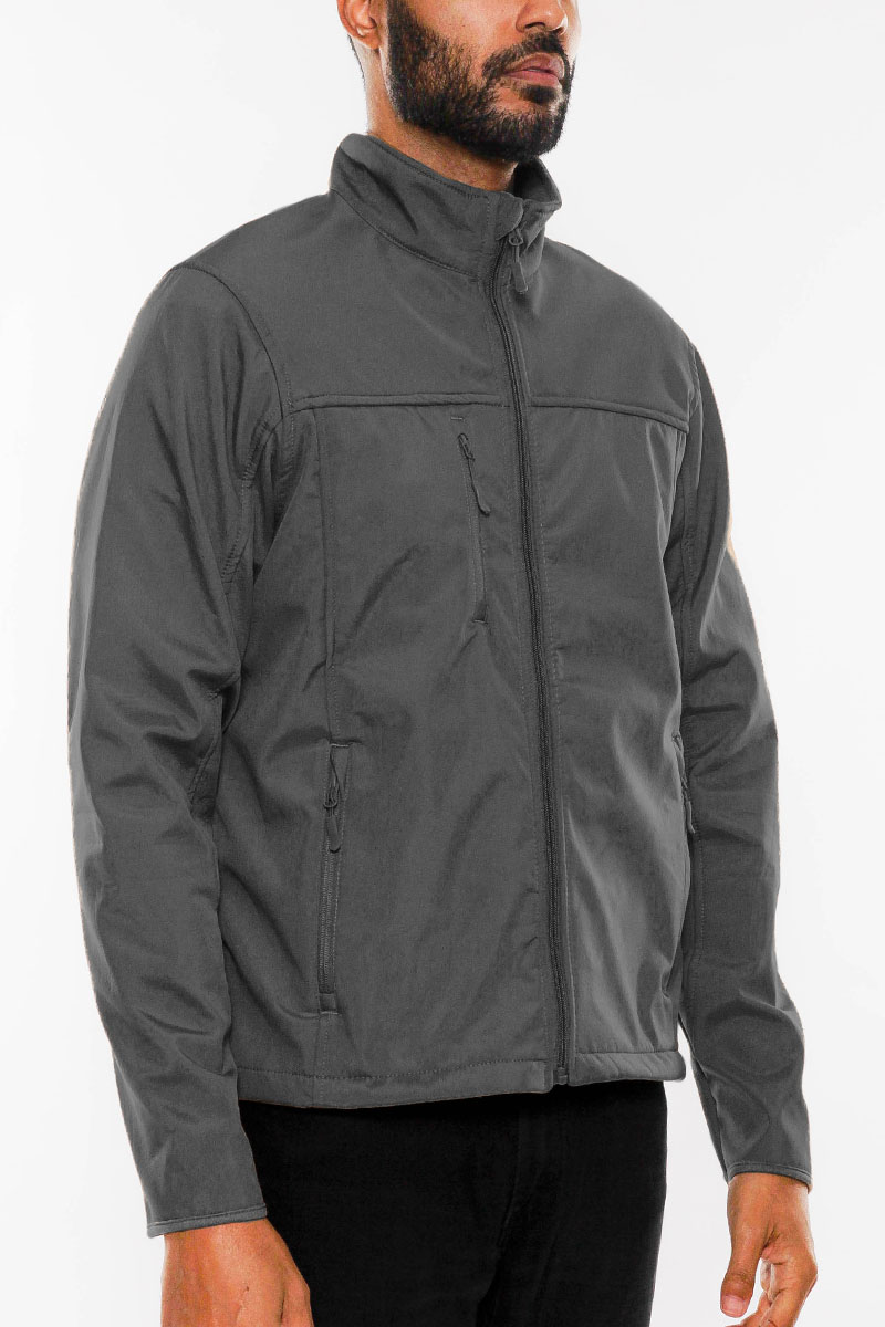 A stylish Storm Windbreaker Jacket featuring a zip-up design, fleece lining, and multiple zippered pockets, ideal for outdoor activities.