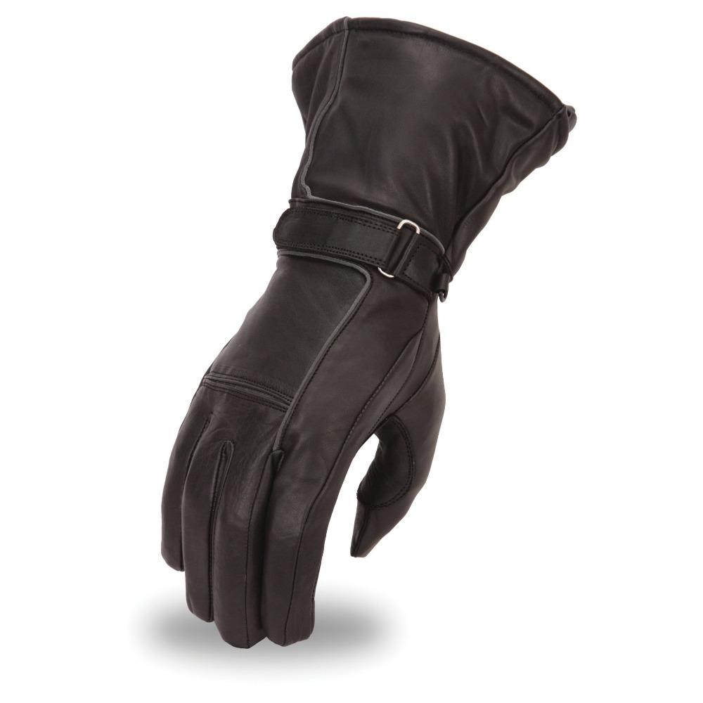 Tarraco Women's Motorcycle Leather Gloves in premium Aniline cowhide with gel palm and reflective piping.