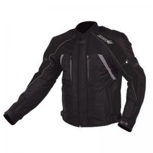 A stylish Textile Racing Jacket featuring durable fabric, protective elements, and adjustable fit for motorcycle riders.