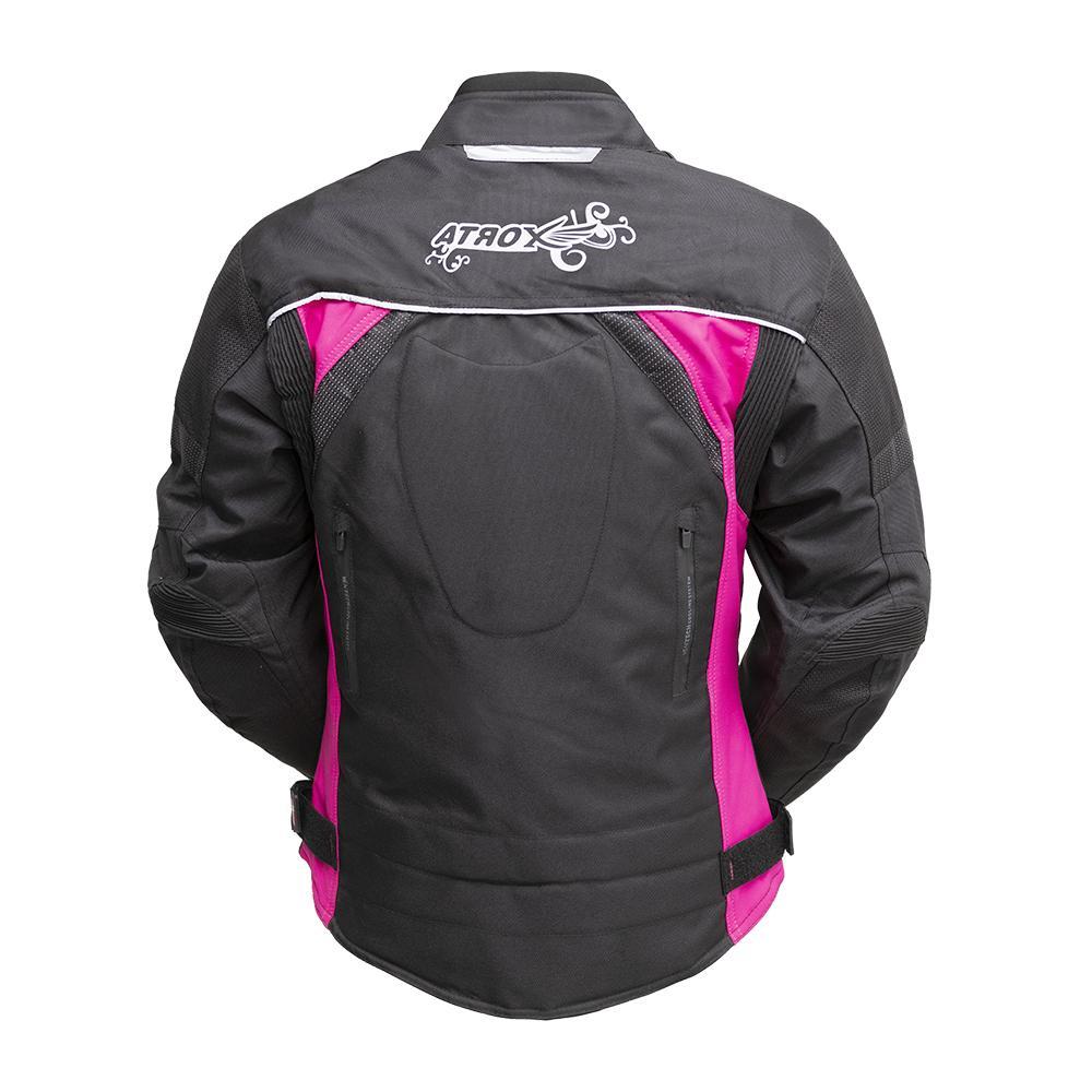 Women's Textile Jacket featuring waterproof fabric, reflective designs, and removable thermal panel for comfort and protection.