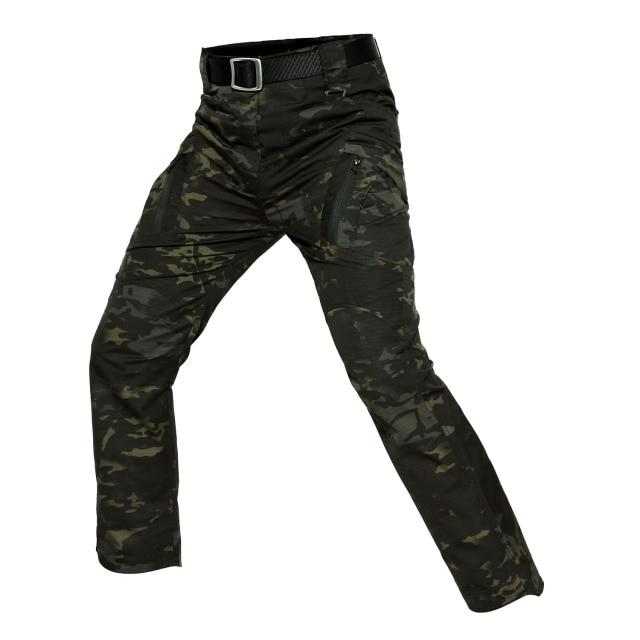 SONDR Tactical Cargo Pants in a stylish safari design, featuring multiple pockets and a zipper fly closure, made from durable cotton and polyester blend.