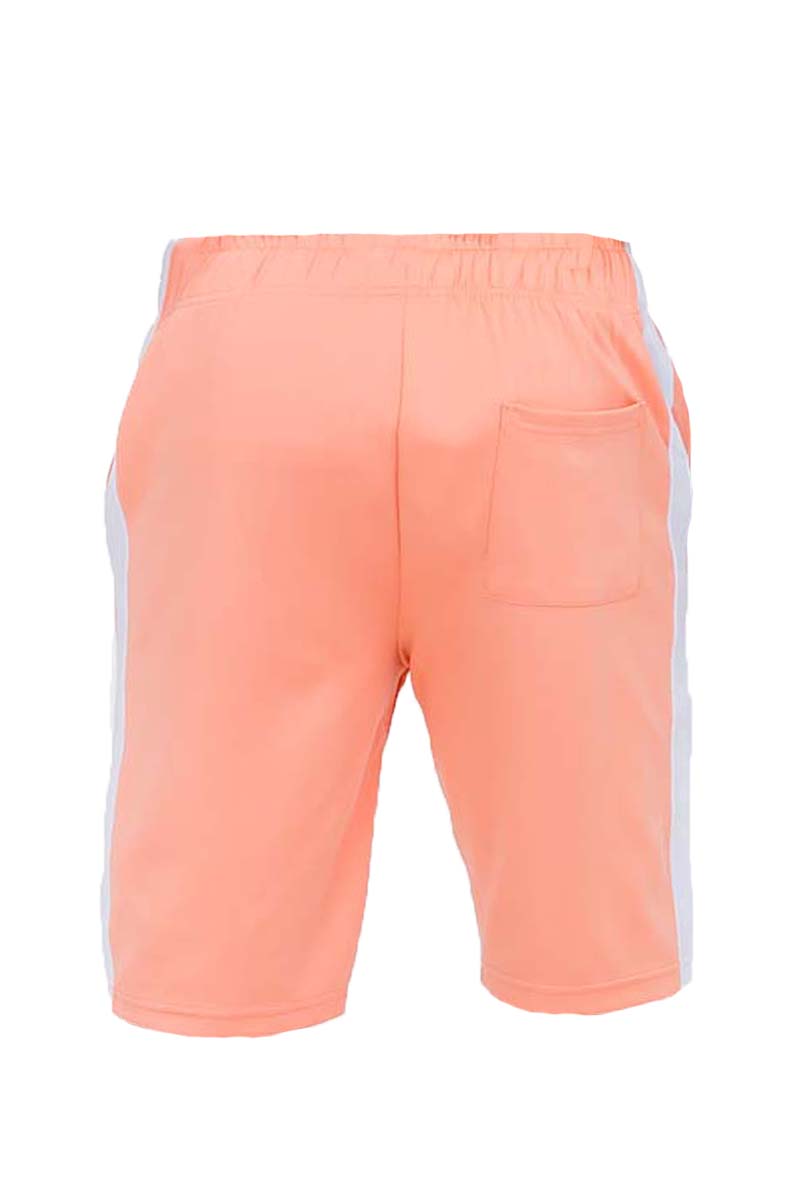 A pair of stylish Single Stripe Shorts featuring an elastic waist and drawstring, perfect for casual wear.