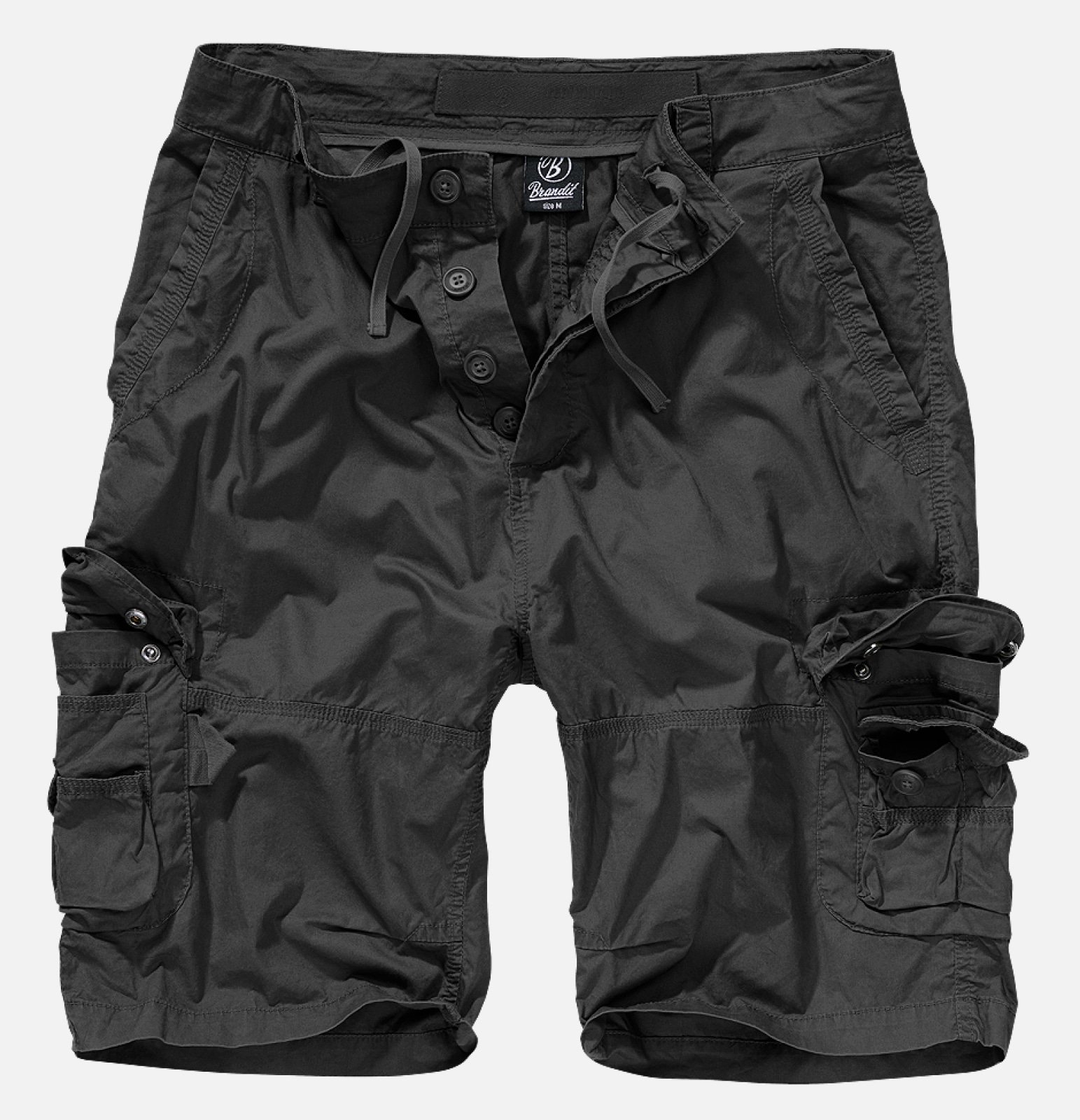 A pair of Ty Shorts made from lightweight cotton, featuring a slim cut, drawstring waistband, and multiple pockets for convenience.