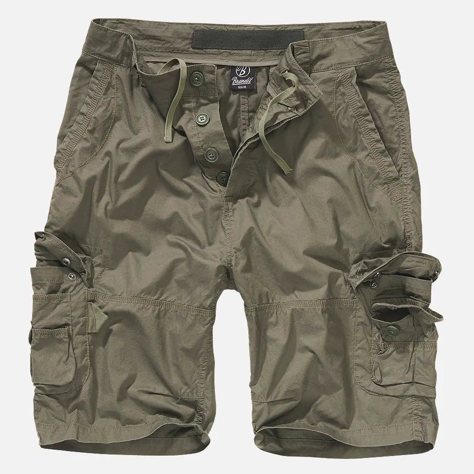 A pair of Ty Shorts made from lightweight cotton, featuring a slim cut, drawstring waistband, and multiple pockets for convenience.