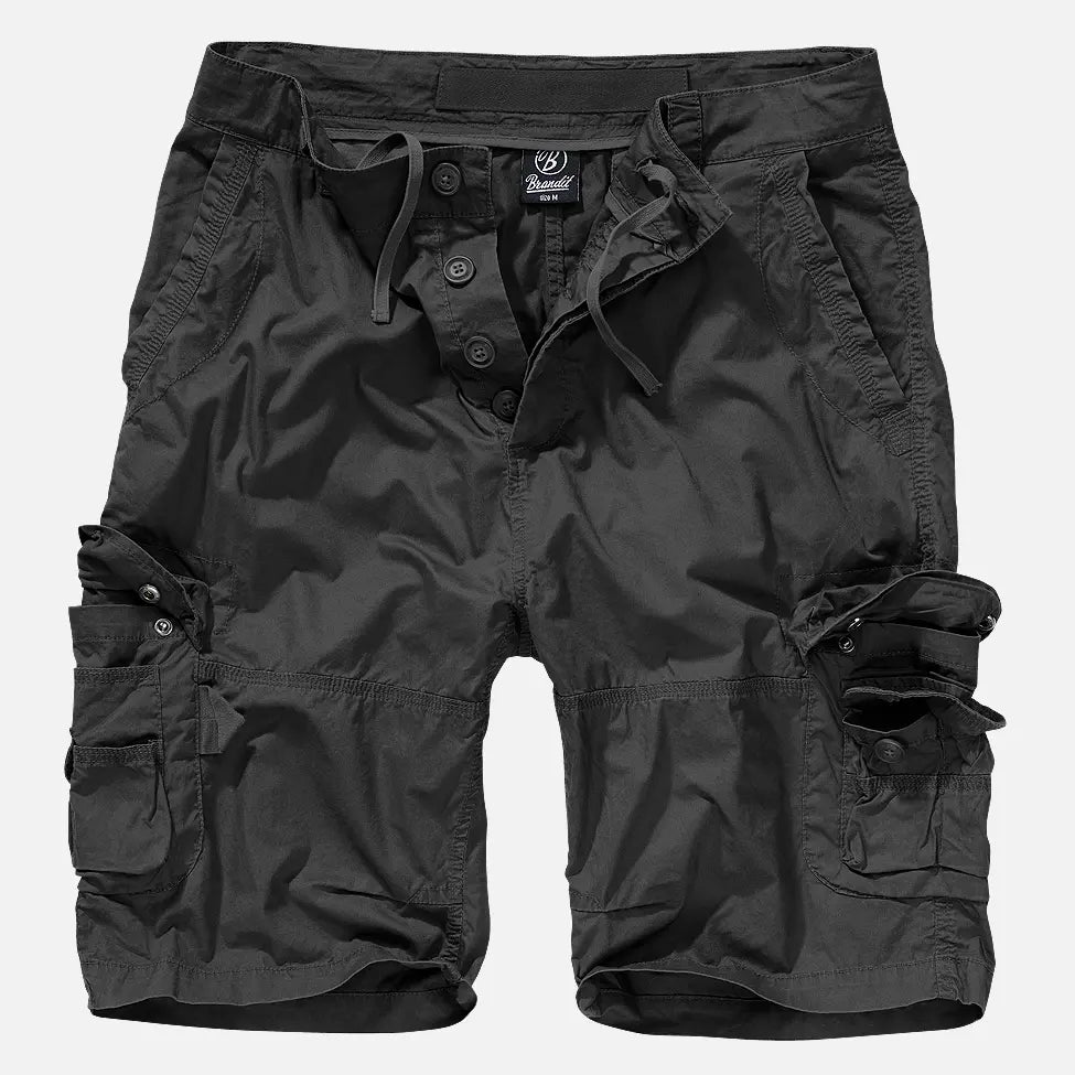 A pair of Ty Shorts made from lightweight cotton, featuring a slim cut, drawstring waistband, and multiple pockets for convenience.