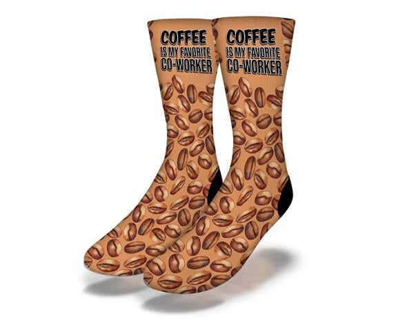 Brown Coffee CoWorker Socks designed for comfort and style, perfect for coffee lovers.