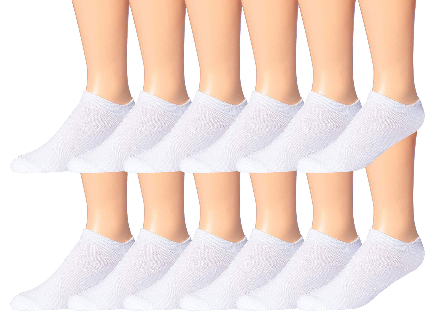 James Fiallo Men's 12-Pairs Performance Low Cut Athletic Sport Socks displayed in various colors and styles, showcasing their low cut design and quality fabric.