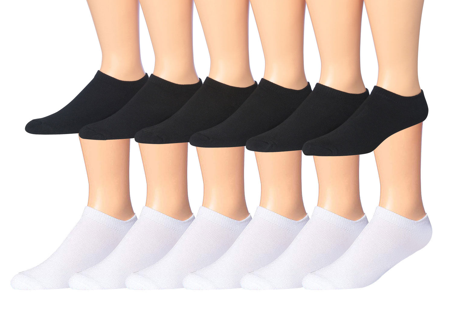 James Fiallo Men's 12-Pairs Performance Low Cut Athletic Sport Socks displayed in various colors and styles, showcasing their low cut design and quality fabric.