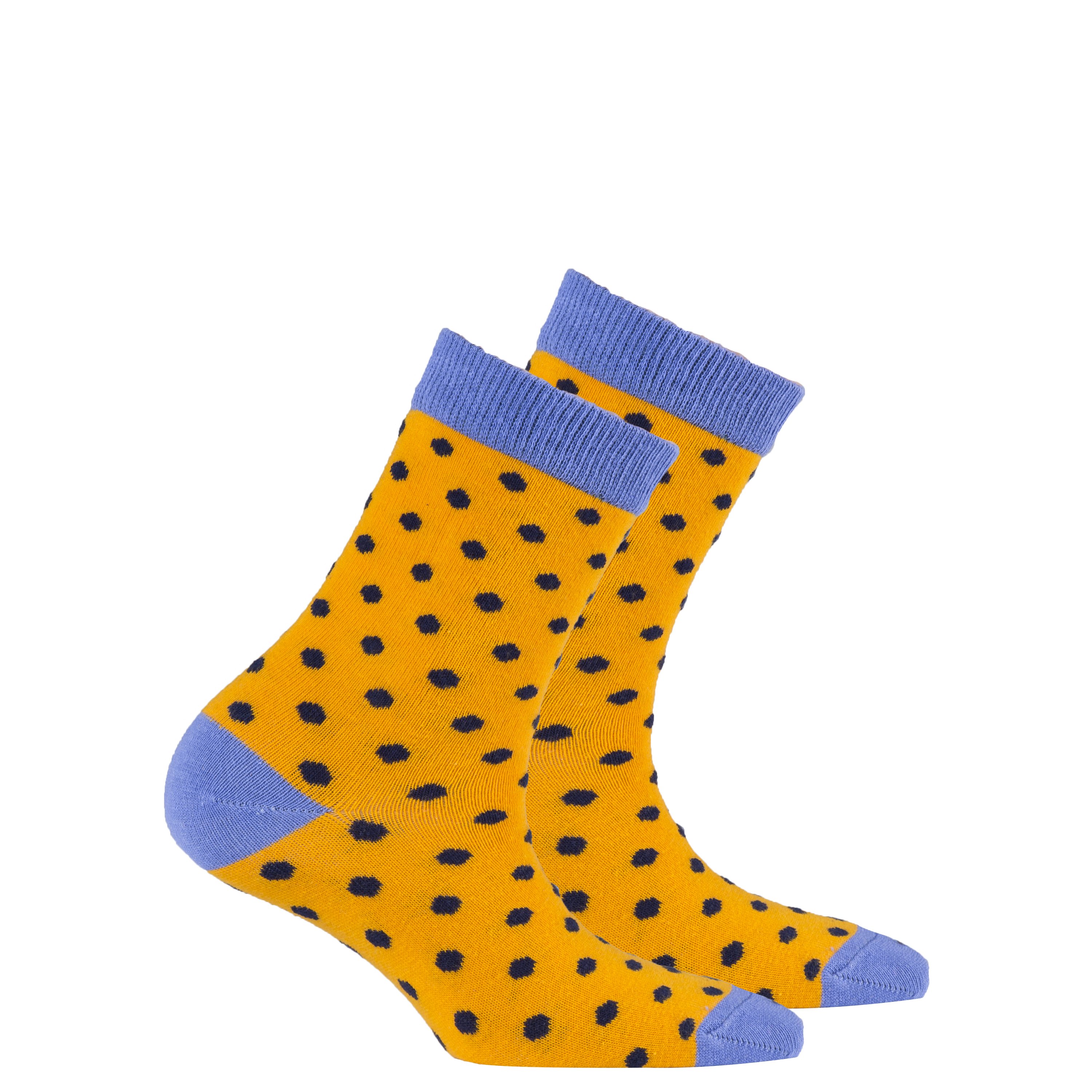 Kids Apricot Dot Socks featuring a colorful apricot dot design, made from soft Turkish cotton for comfort and style.