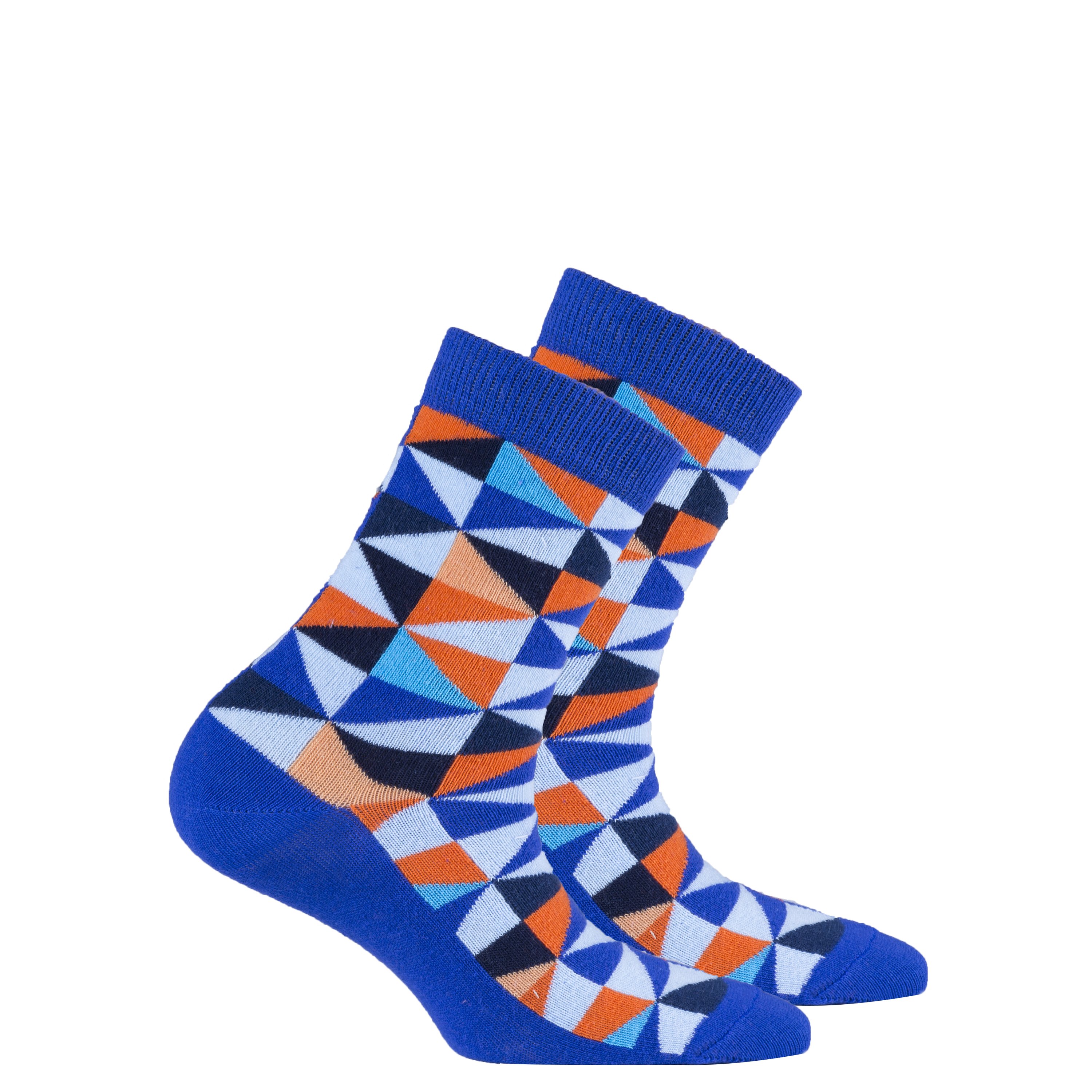 Main Kids Blue Triangle Socks image