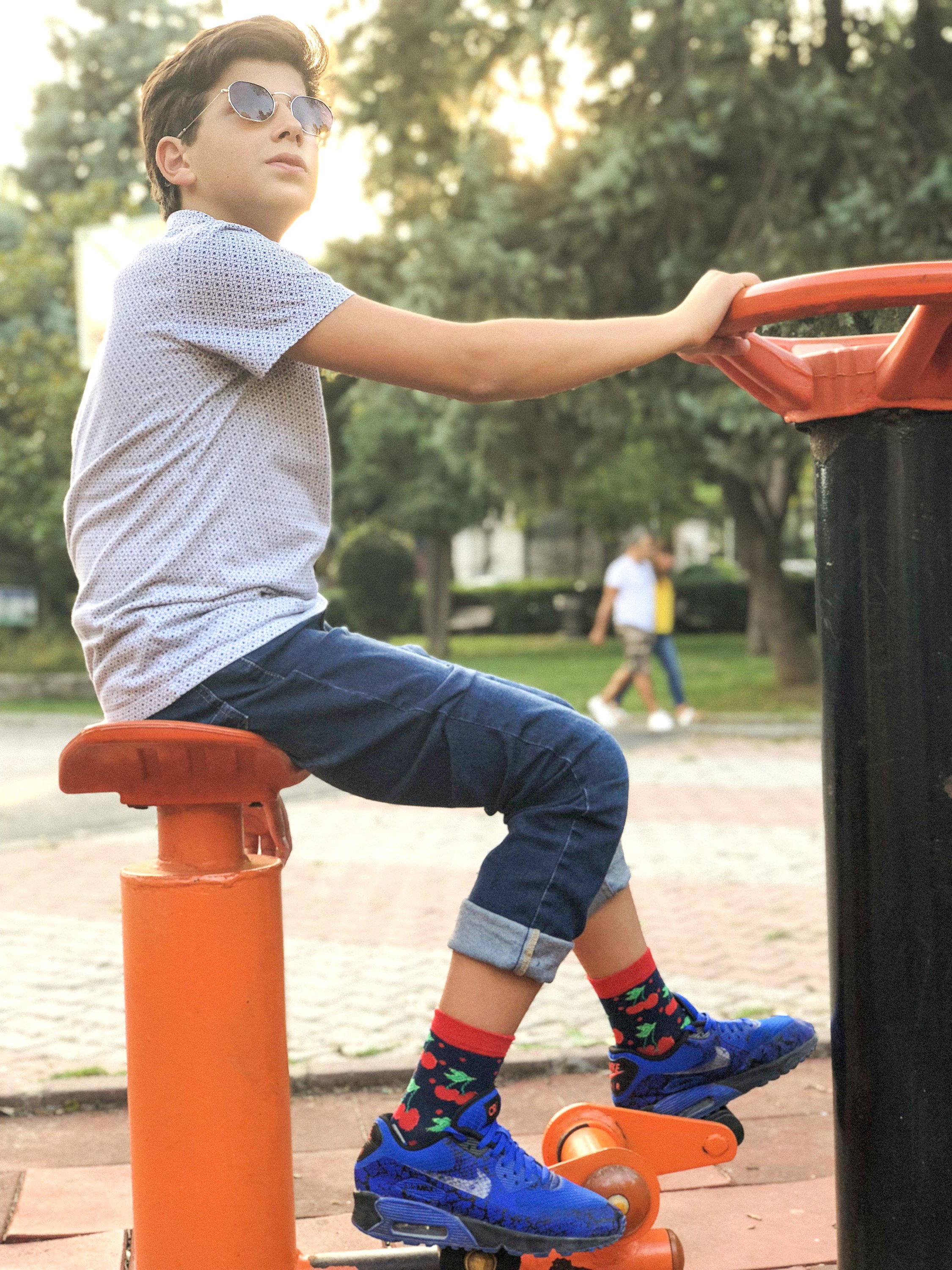 Colorful Kids Cherry Socks made from soft Turkish cotton, featuring a fun cherry design perfect for children.