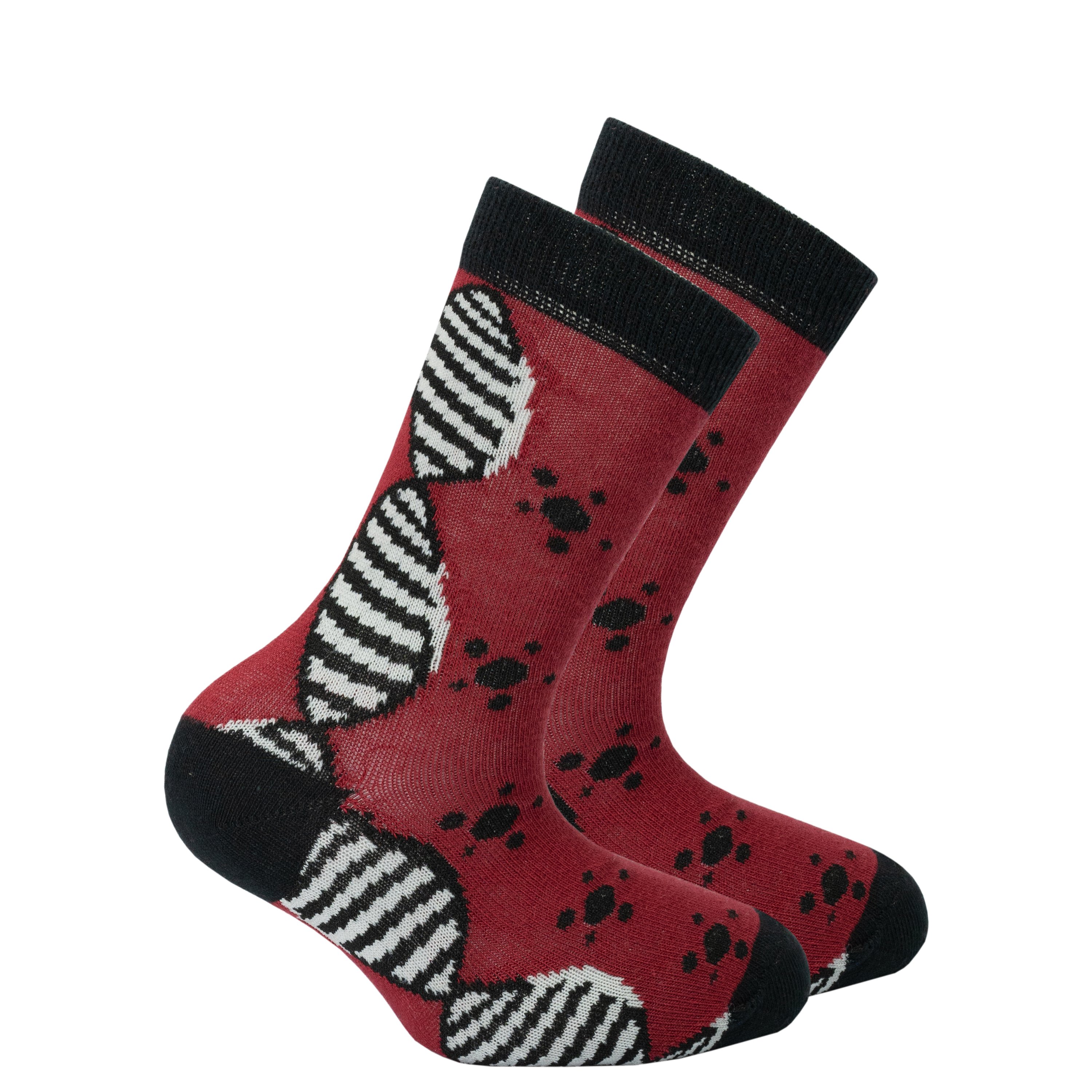 Colorful Kids DNA Socks featuring trendy patterns and soft cotton material, perfect for stylish comfort.