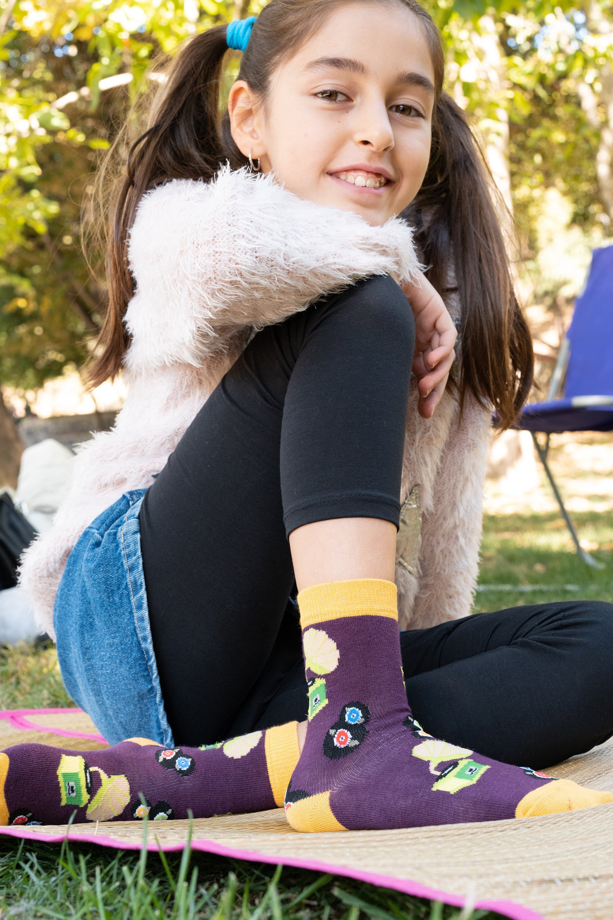 Colorful Kids Entertainment Socks featuring fun patterns and designs, perfect for adding style to children's outfits.