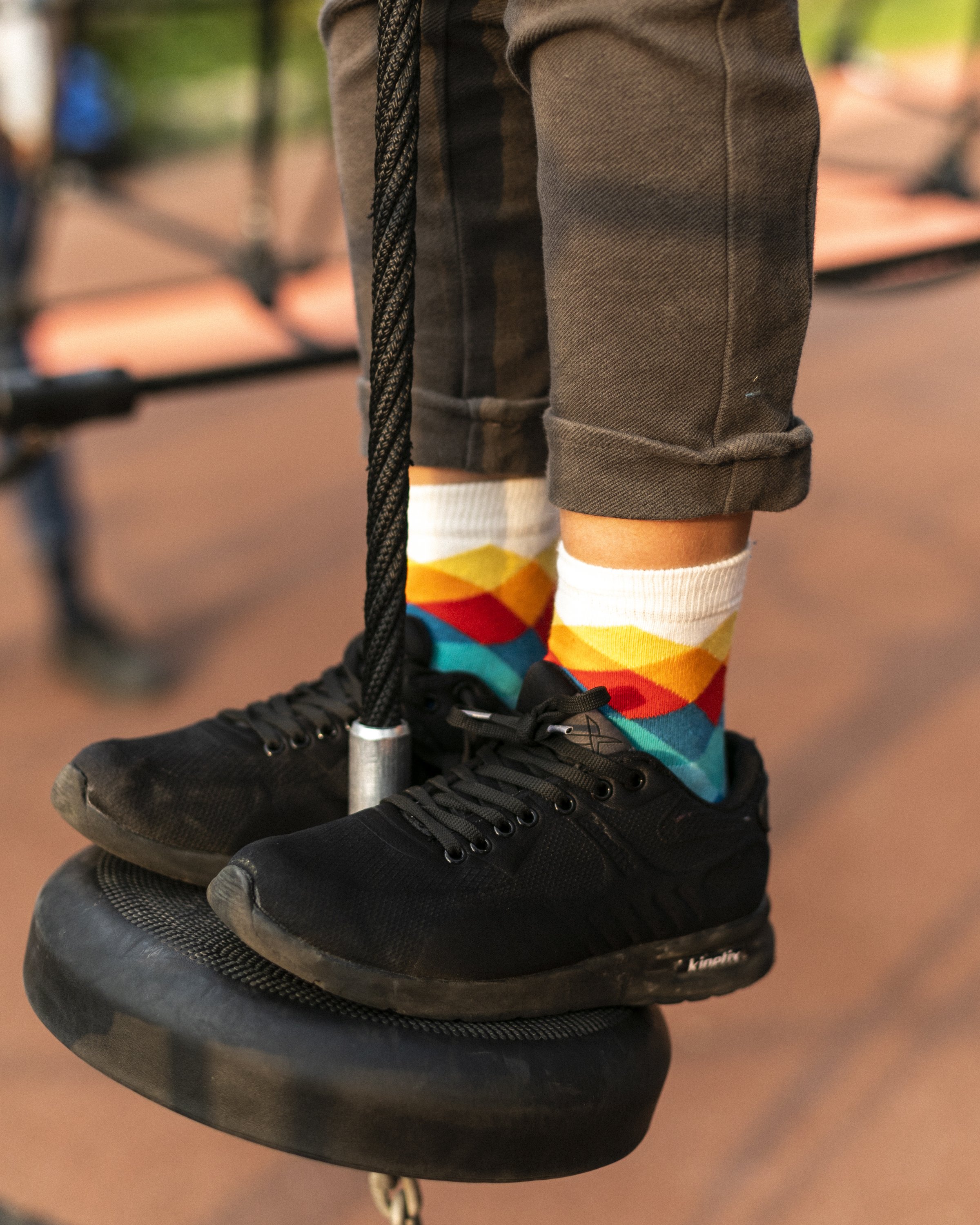 Colorful Kids Faded Diamonds Socks featuring trendy patterns and soft fabric, perfect for stylish children.