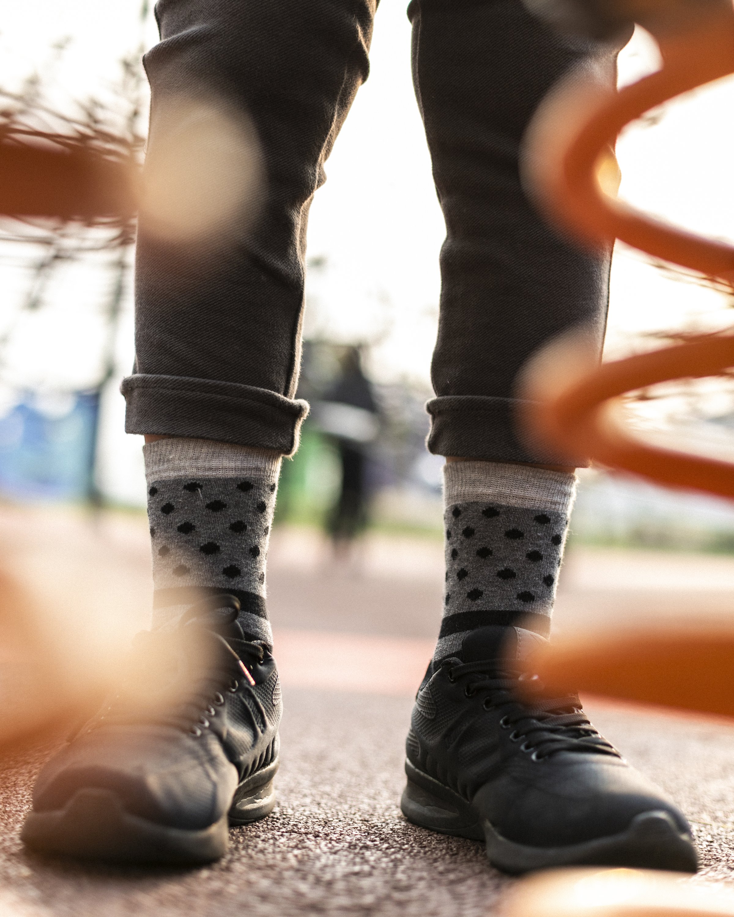 Colorful Kids Stone Dot Stripe Socks featuring fun patterns and soft fabric, perfect for stylish comfort.