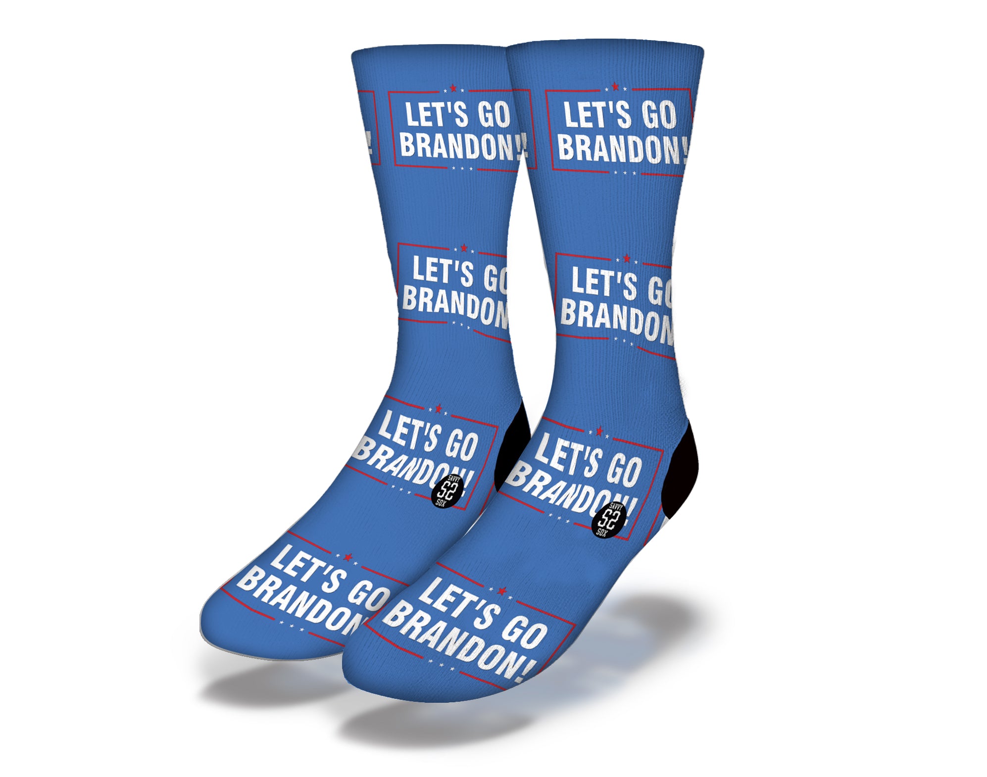 Lets Go Brandon Blue apparel featuring bold design and vibrant color, perfect for rallies and casual wear.