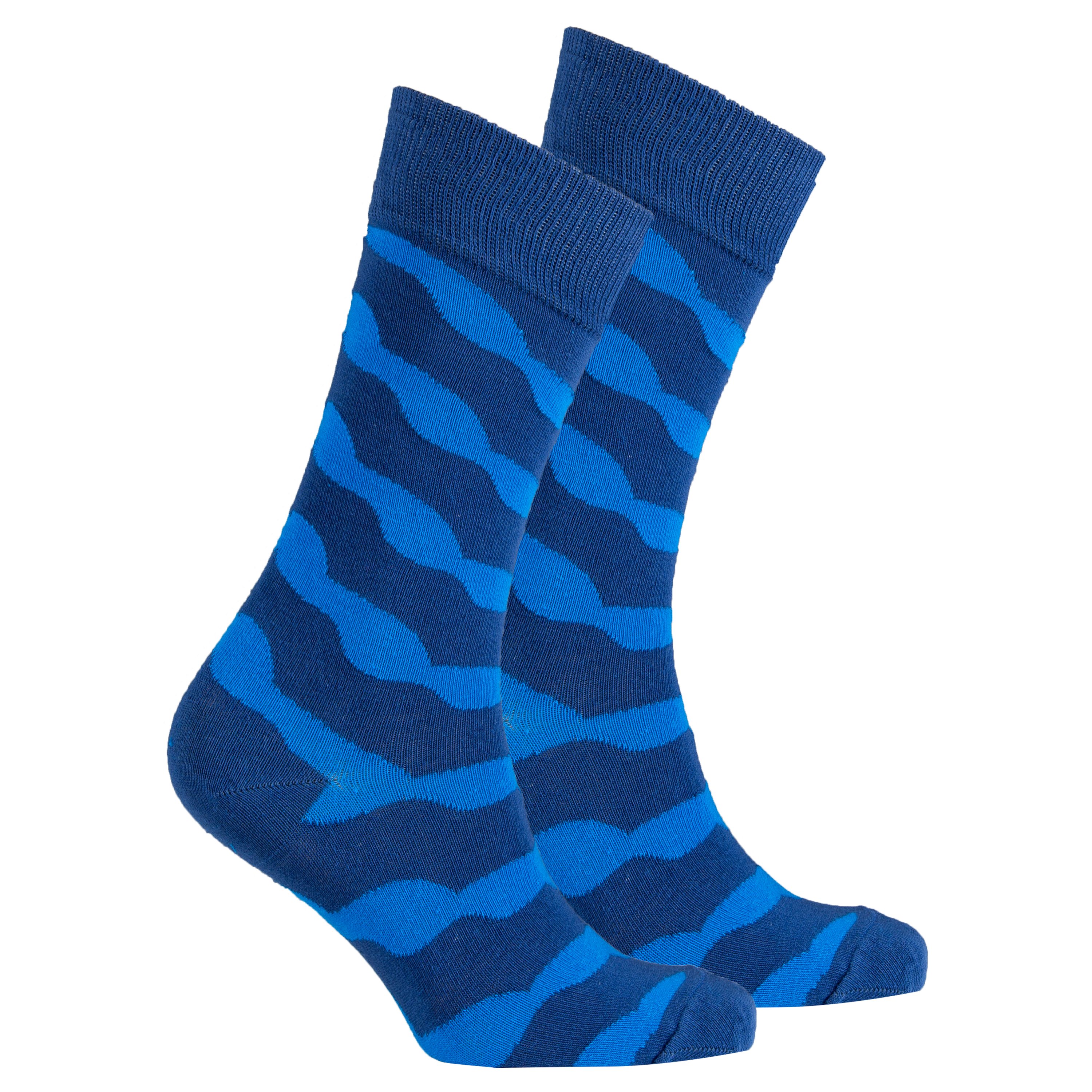 Men's Admiral Wave Socks featuring colorful designs and premium cotton material for comfort and style.