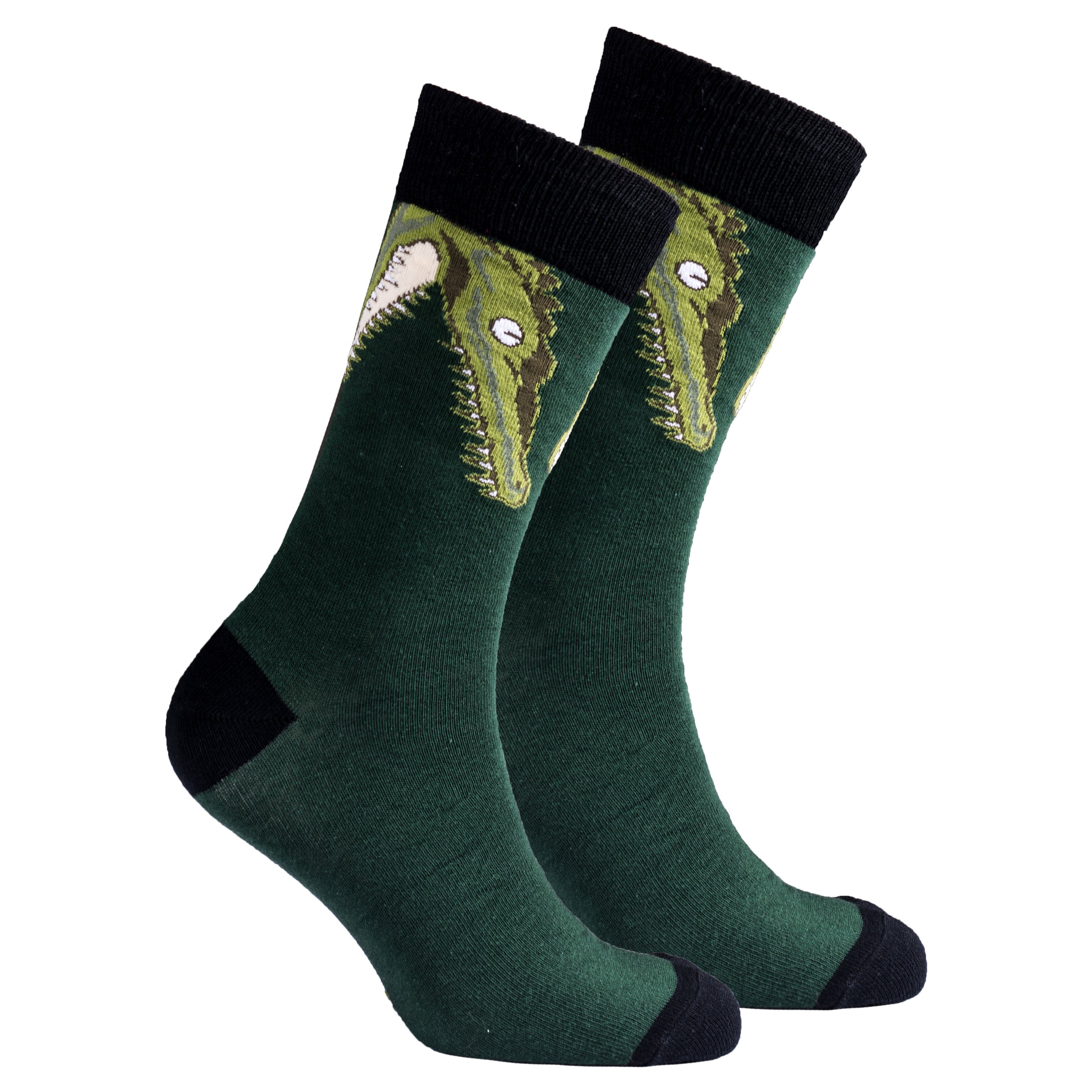 Men's Alligator Socks featuring colorful patterns and premium cotton material, perfect for adding style to any outfit.