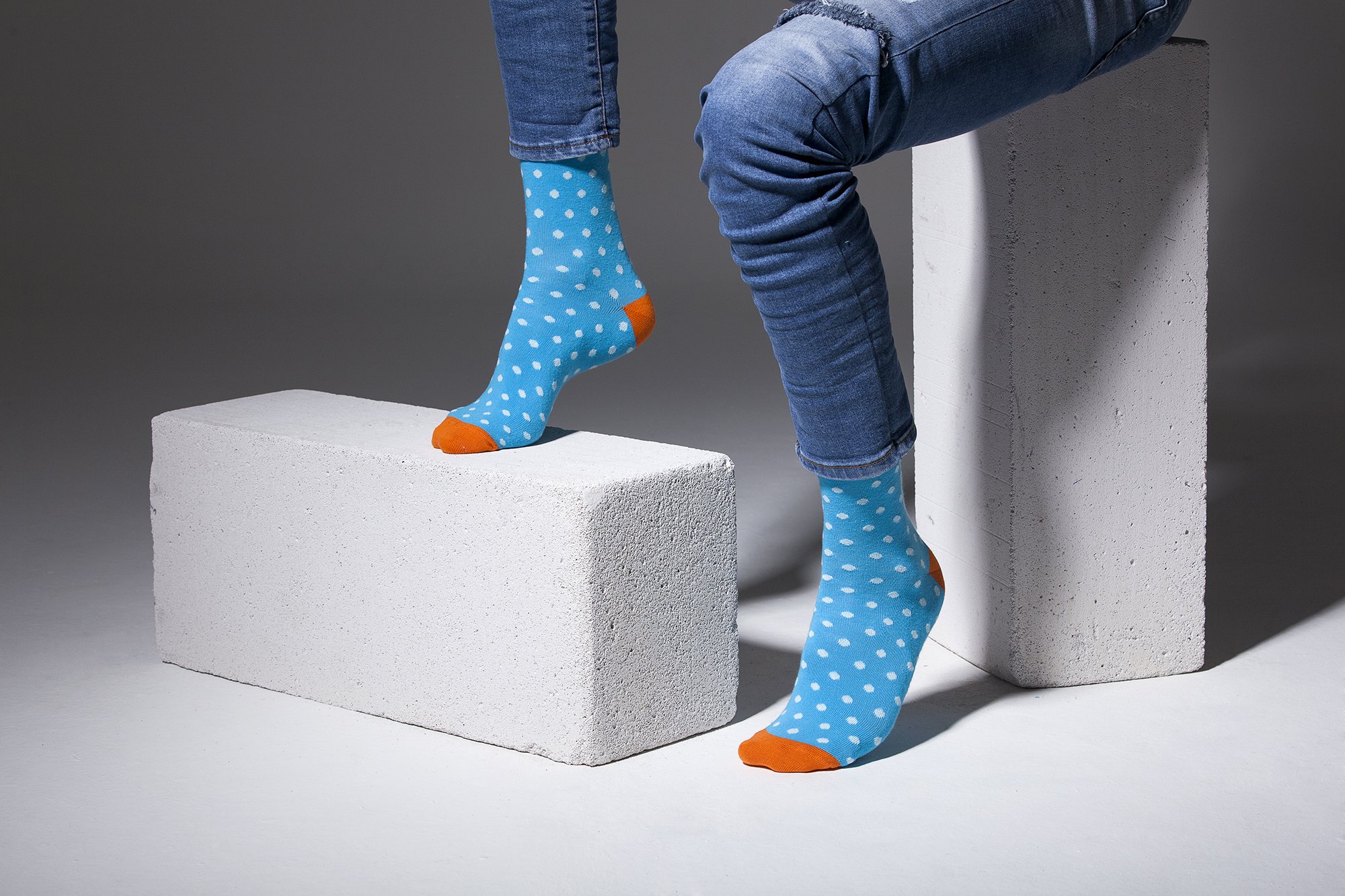 Men's Arctic Dot Socks featuring colorful patterns and premium cotton material, perfect for stylish comfort.