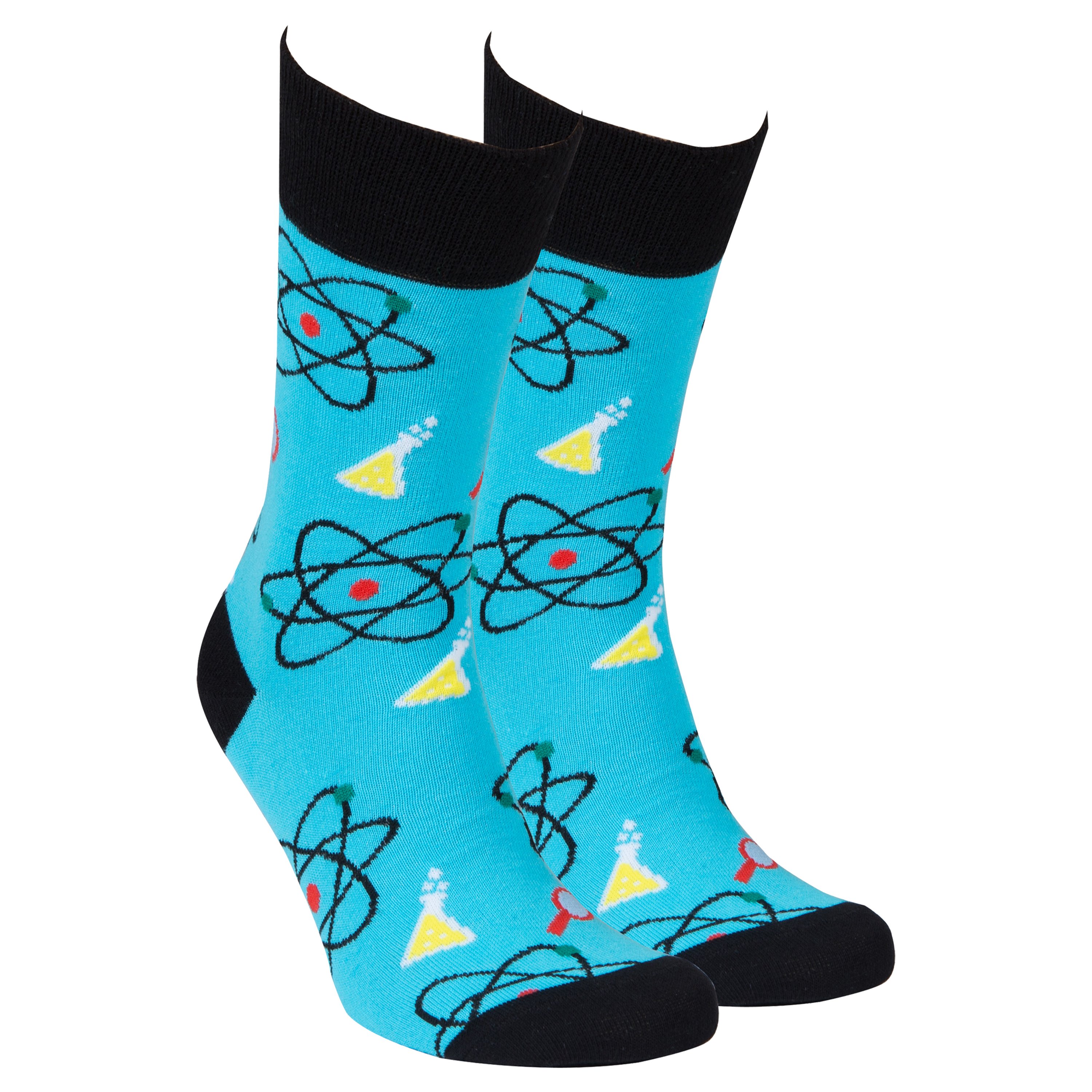 Men's Atomic Chemistry Socks made from combed cotton, featuring a comfortable fit and stylish design, suitable for shoe sizes 7-12.