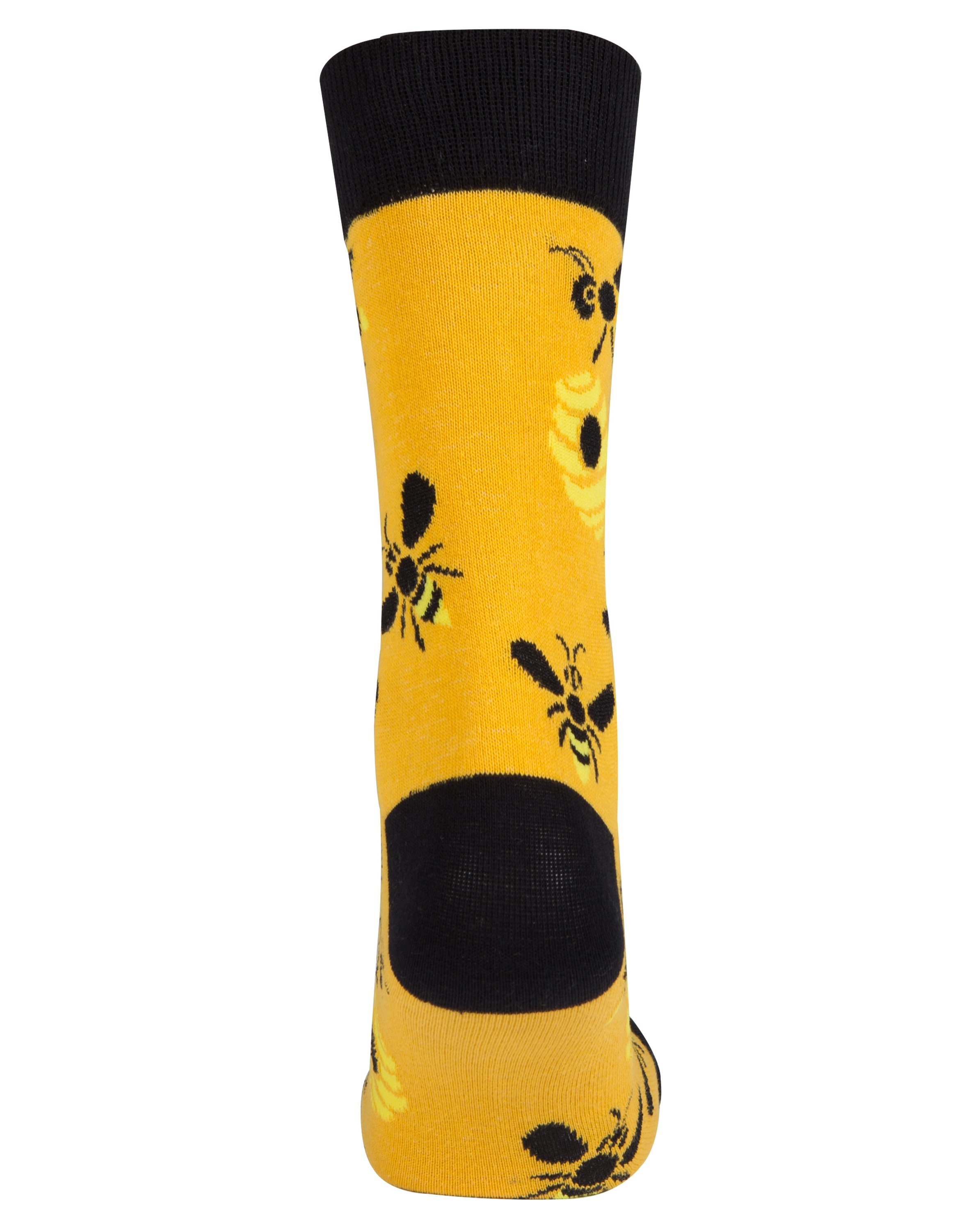 A pair of stylish Men's Bees Socks made from premium combed cotton, featuring a playful bee design.