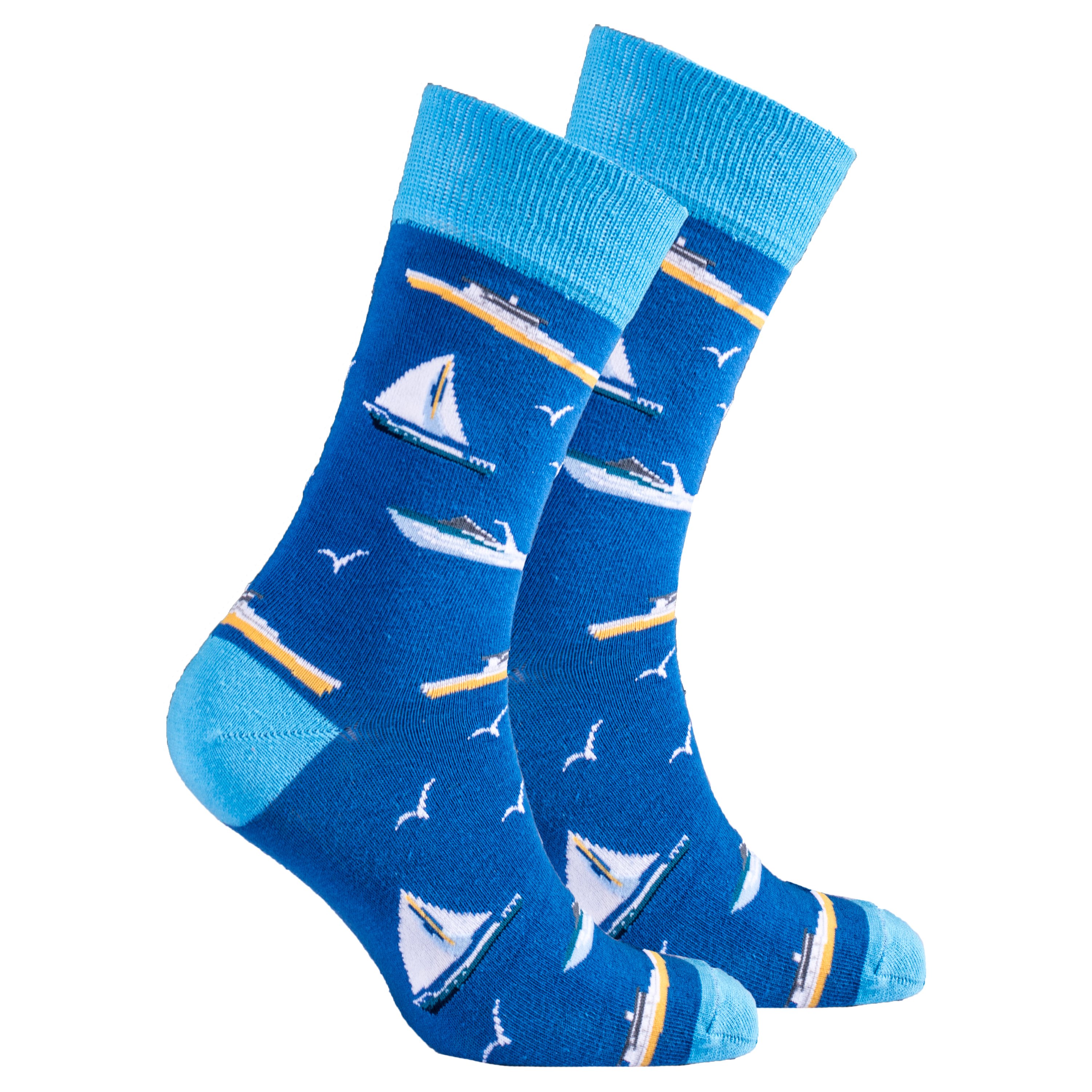 Men's Boats Socks featuring colorful designs and premium cotton material for comfort and style.