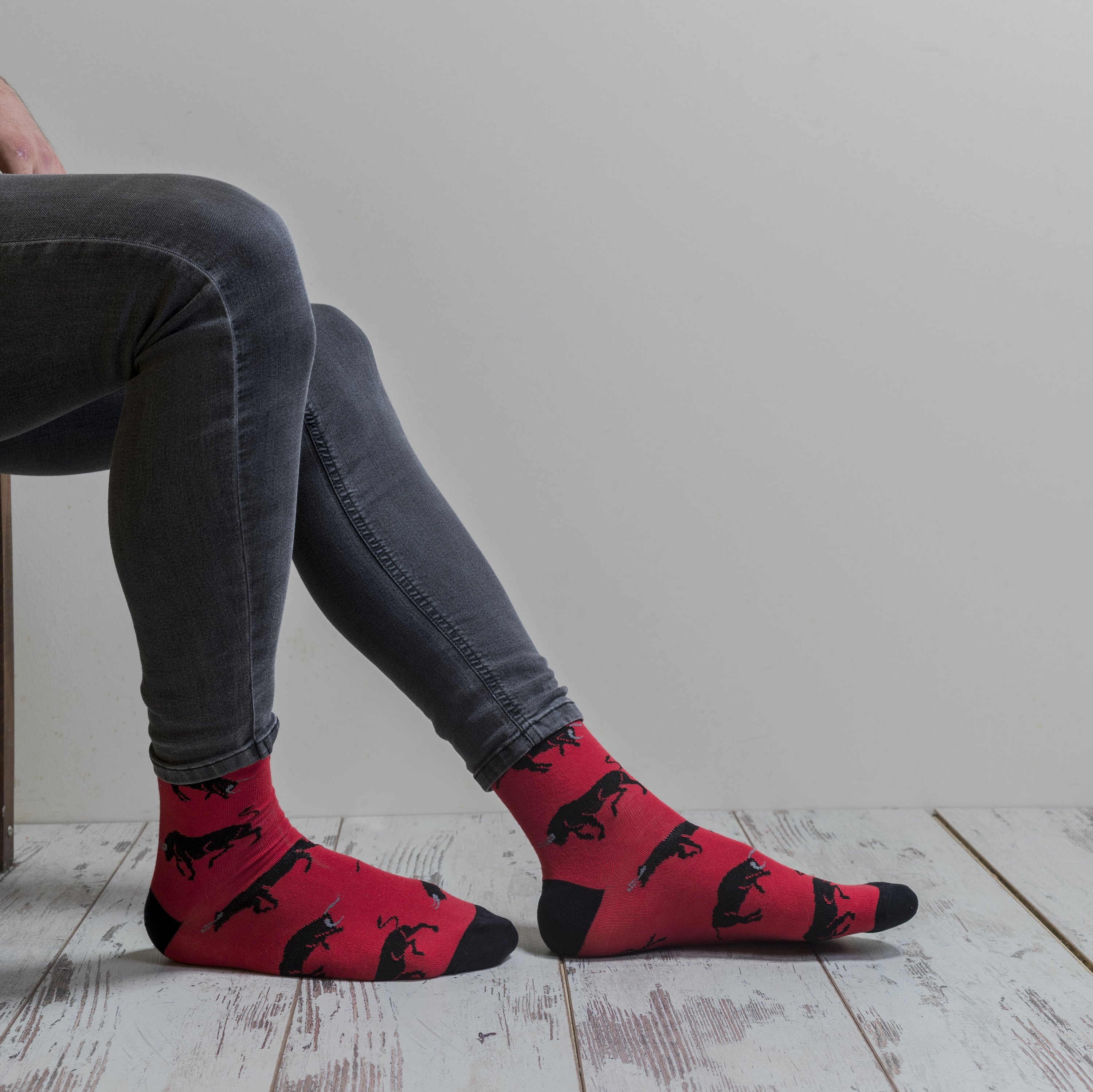 Men's Bulls Socks featuring colorful designs and premium cotton material for comfort and style.